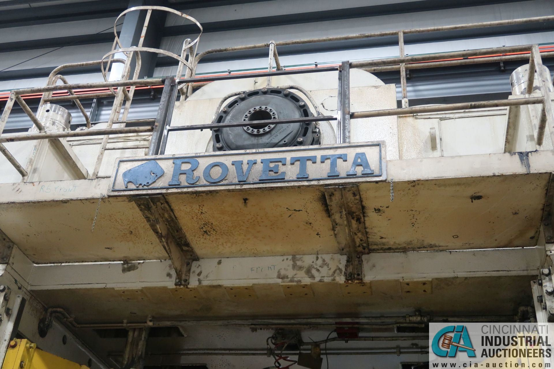 **630 TON ROVETTA S4-600-3350-2100 FOUR-POST SLIDING BOLSTER SS PRESS*Subject to Overall Bid 386A** - Image 6 of 12