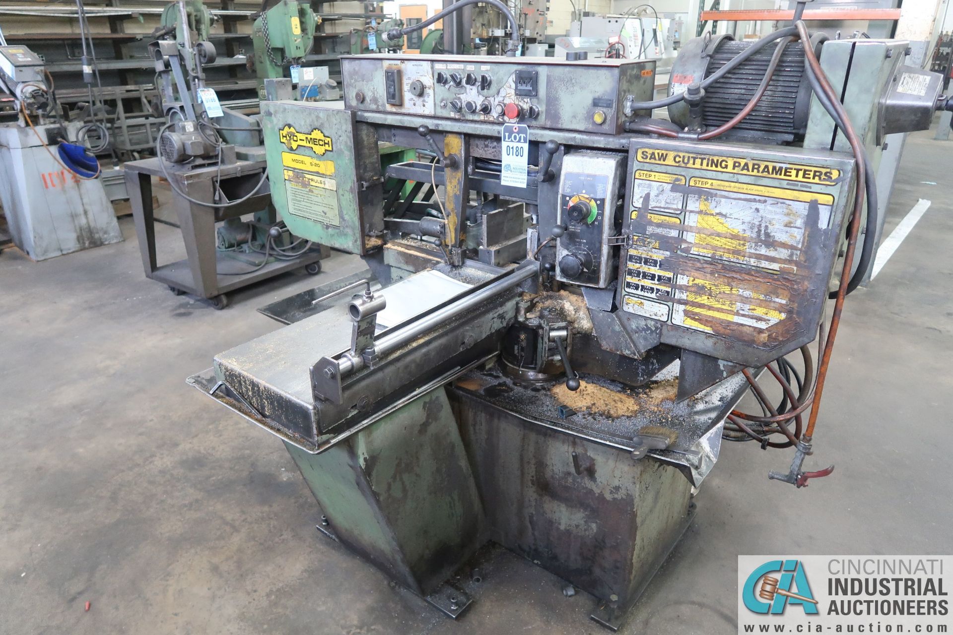 12" X 20" HYD-MECH S-20 HORIZONTAL BAND SAW; S/N 10196973, POWER FEED & CLAMPING, W/ 22" X 10'