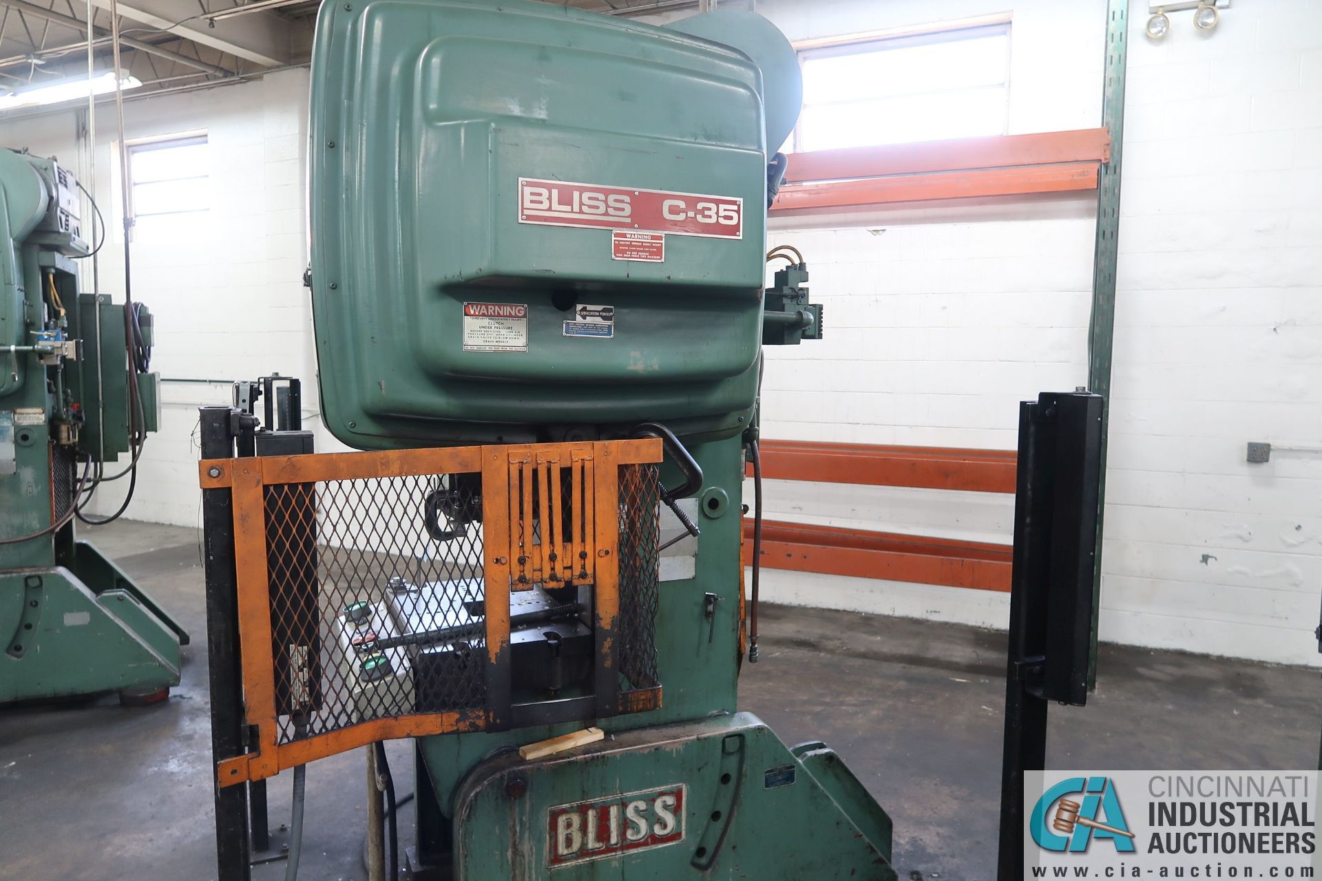 35 TON BLISS MODEL C-35 OBI PRSS; S/N 71631, 3" STROKE, 2-1/2" ADJ., 10-3/4" SHUT HEIGHT - Image 13 of 13