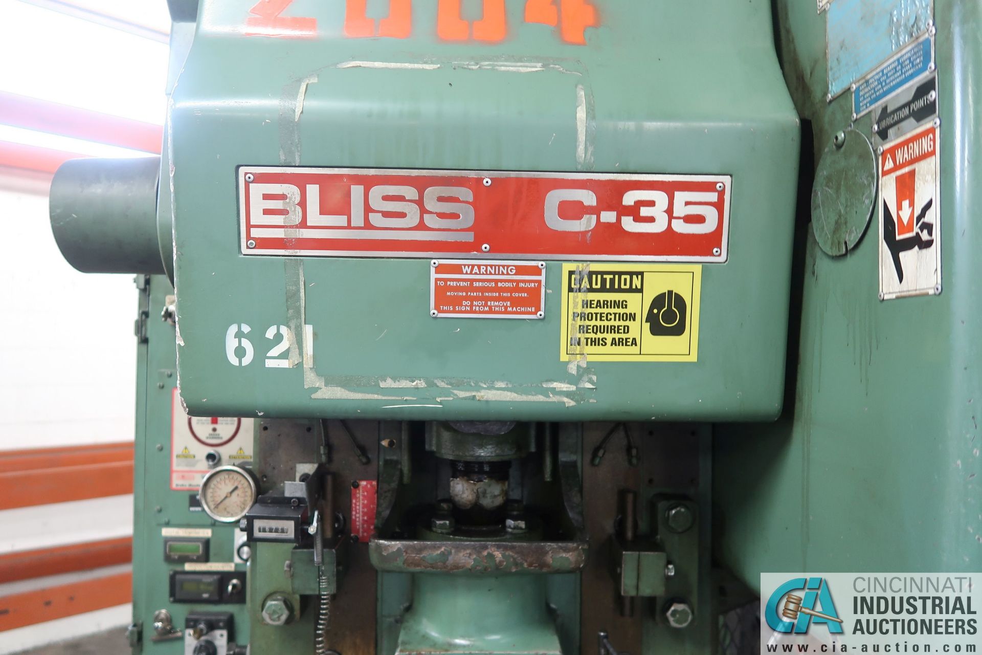 35 TON BLISS MODEL C-35 OBI PRSS; S/N 71631, 3" STROKE, 2-1/2" ADJ., 10-3/4" SHUT HEIGHT - Image 3 of 13