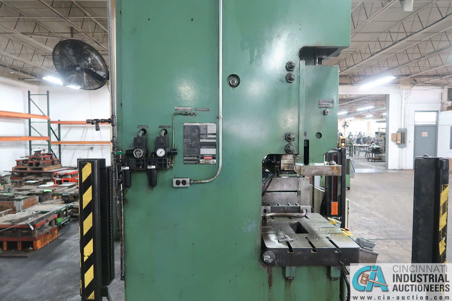 **88 TON CLEARING NIAGARA MODEL BN80-1 GAP FRAME PRESS; S/N P54231, 6" STROKE, 19" SHUT HEIGHT, 4.5" - Image 7 of 9