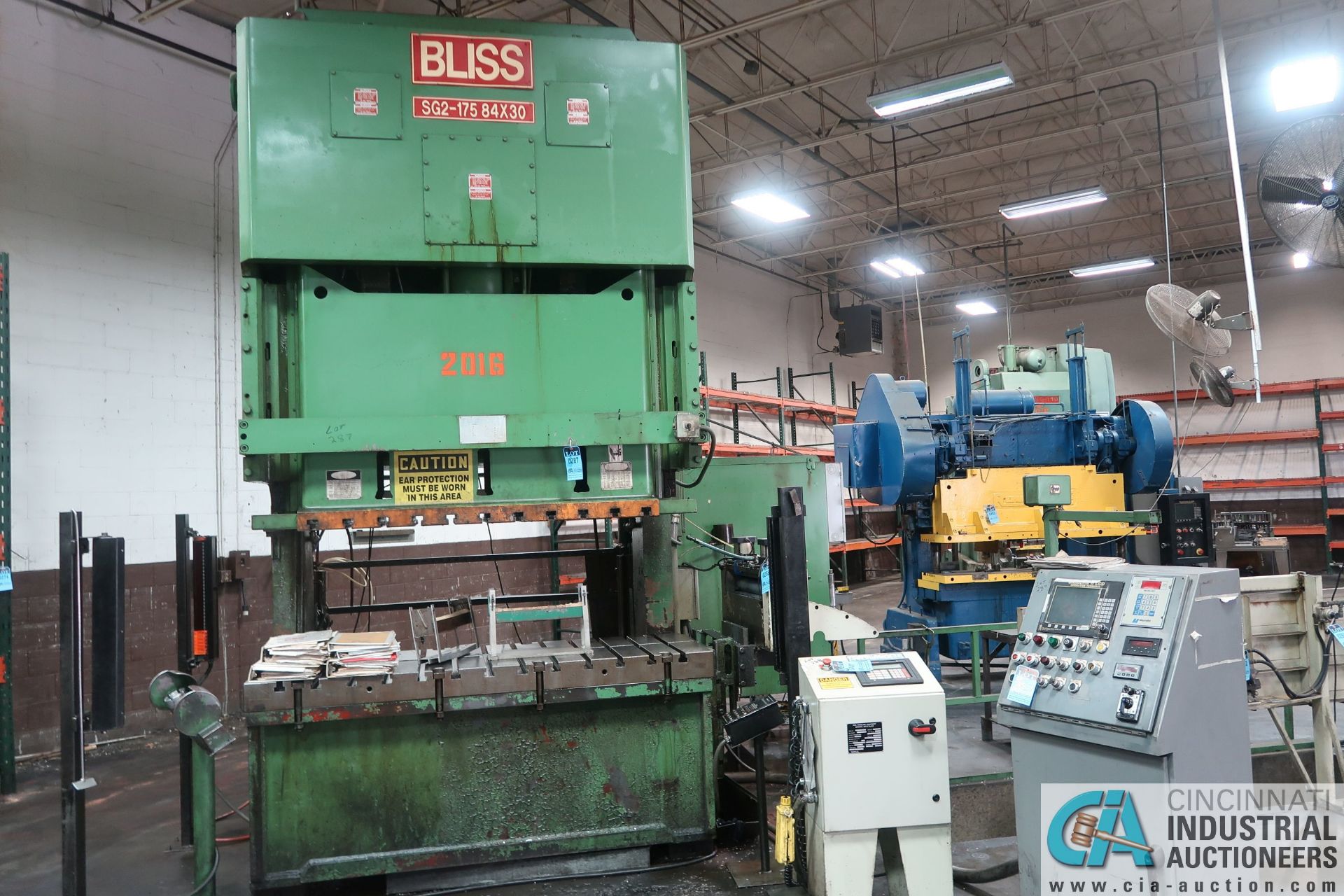 **175 TON BLISS MODEL SG2-175/84X30 GAP FRAME PRESS; S/N K-70939, OMNI LINK II LCD OPERATOR