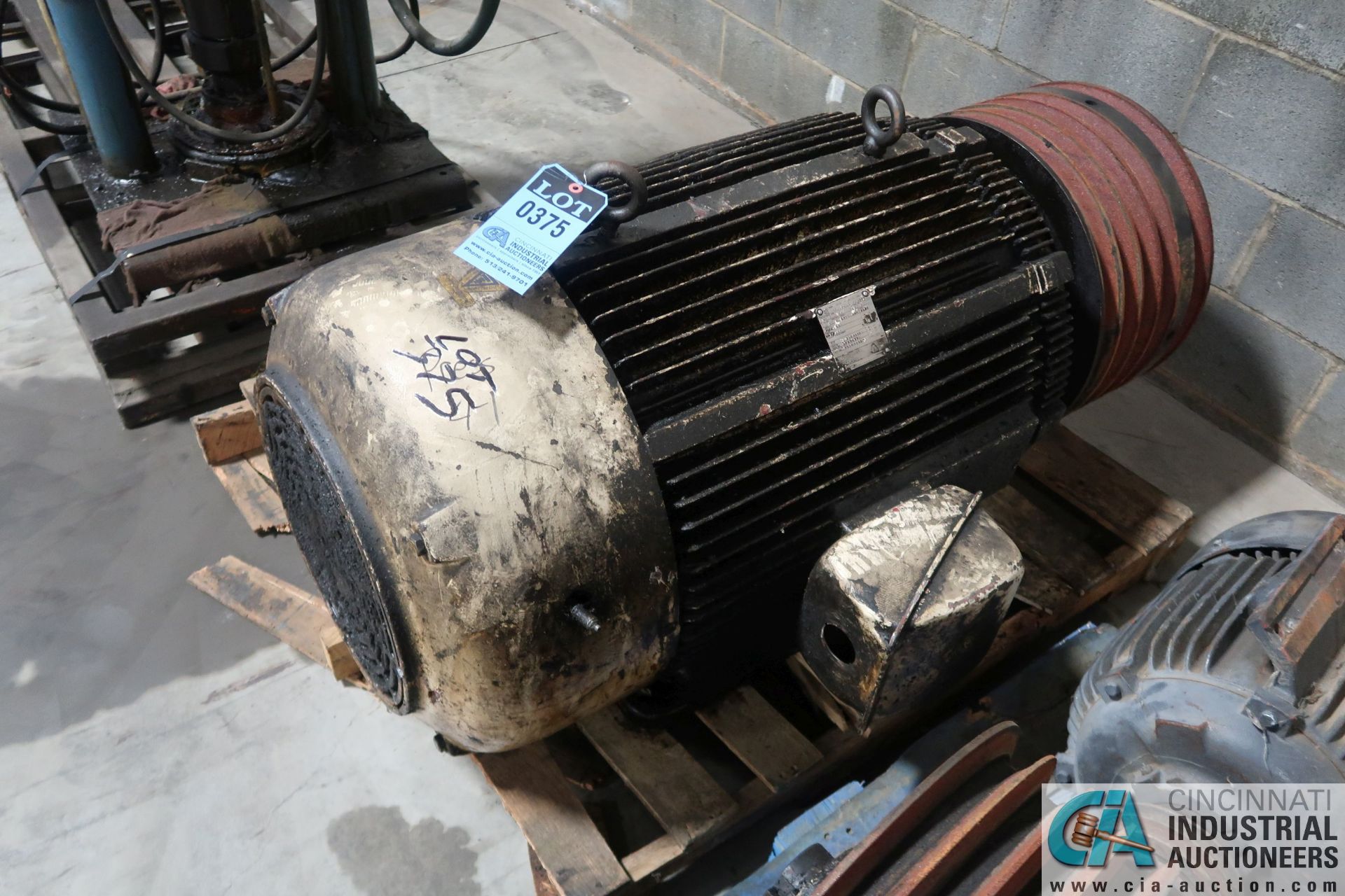 (LOT) (3) SKIDS PARTS; (3) ELECTRIC MOTORS; 75-HP, 40-HP, 10-HP, & WTC CONTROLS - Image 2 of 4