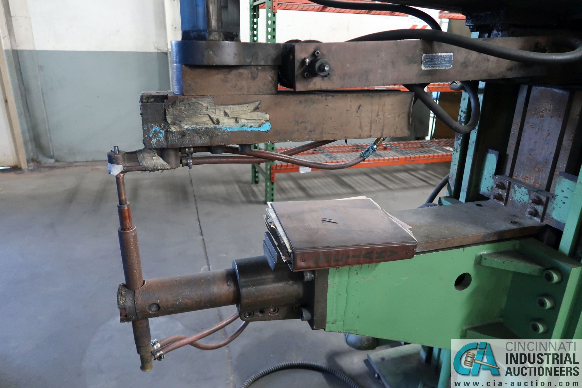 150 KVA SCIAKY MODEL PMC-35TM2-50-36 SPOT WELDER; S/N 11019, 42" THROAT, SOLID STATE CONTROLS, - Image 7 of 9