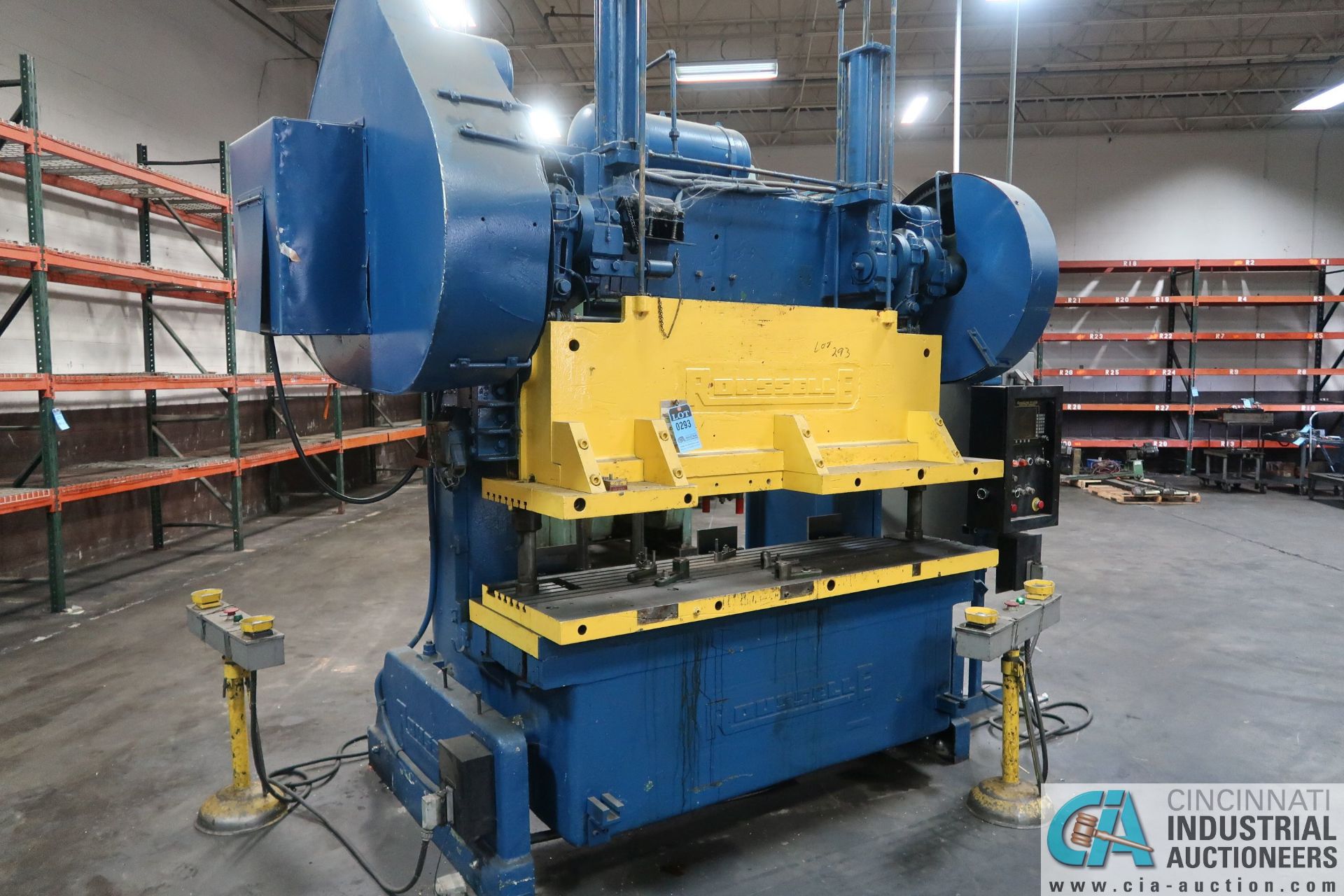 80 TON ROUSSELLE MODEL 10B80 GAP FRAME PRESS; S/N HBSA7411, OMNI LINK II LCD CONTROL, 23" X 80" BED - Image 2 of 15