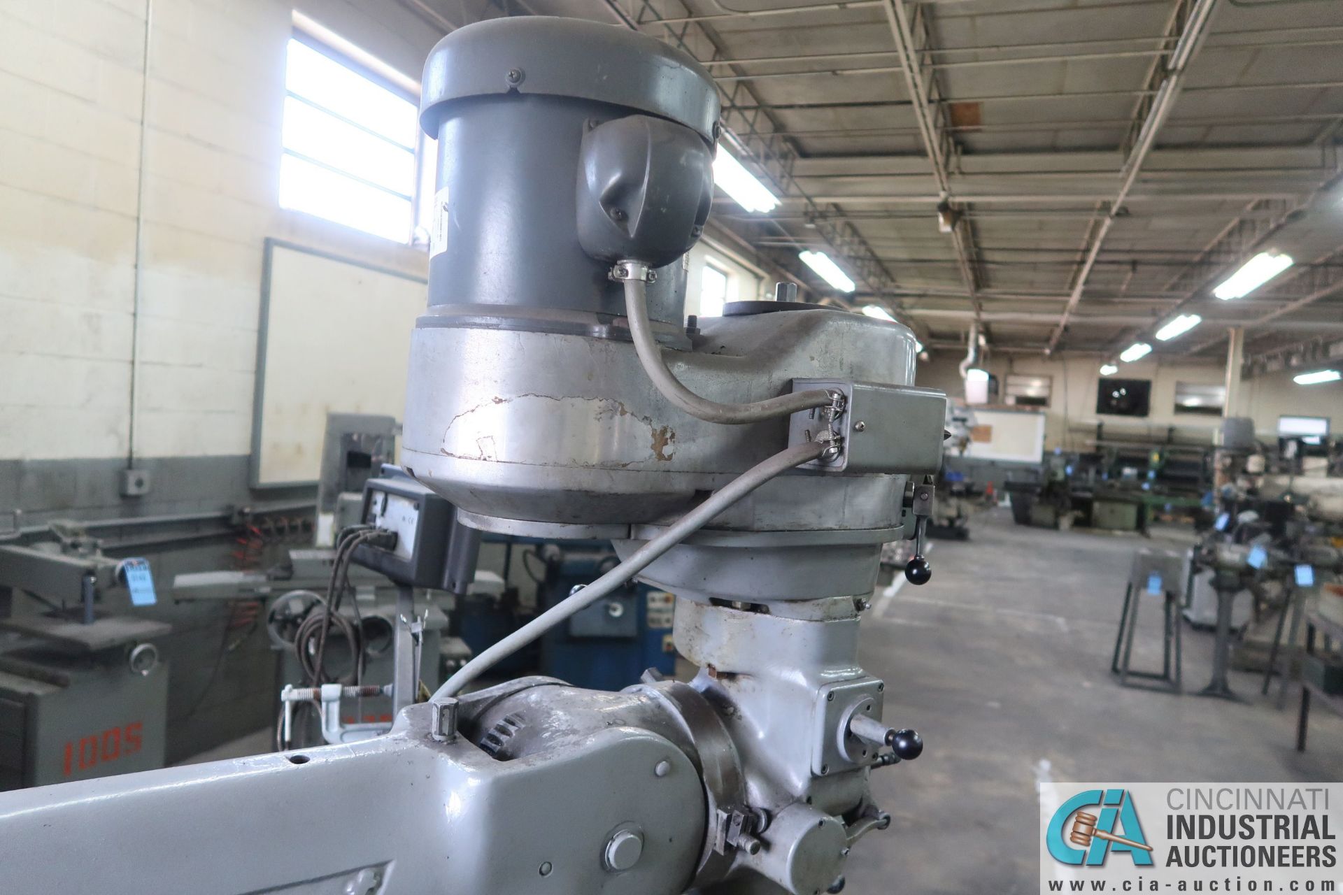 2-HP BRIDGEPORT SERIES II VERTICAL MILL; S/N 202981, PTF, DRO, W/ MILL VISE - Image 8 of 10