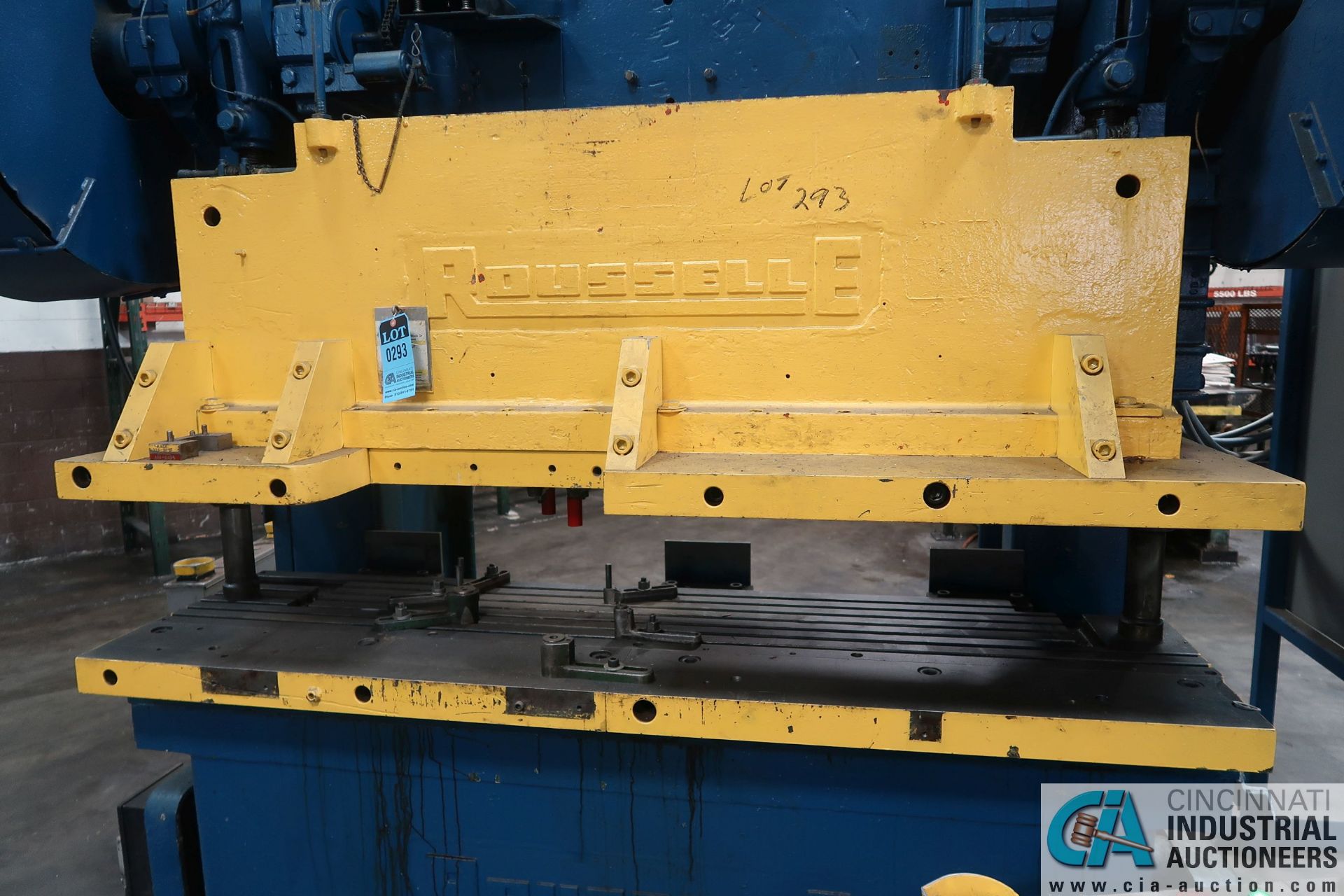 80 TON ROUSSELLE MODEL 10B80 GAP FRAME PRESS; S/N HBSA7411, OMNI LINK II LCD CONTROL, 23" X 80" BED - Image 9 of 15