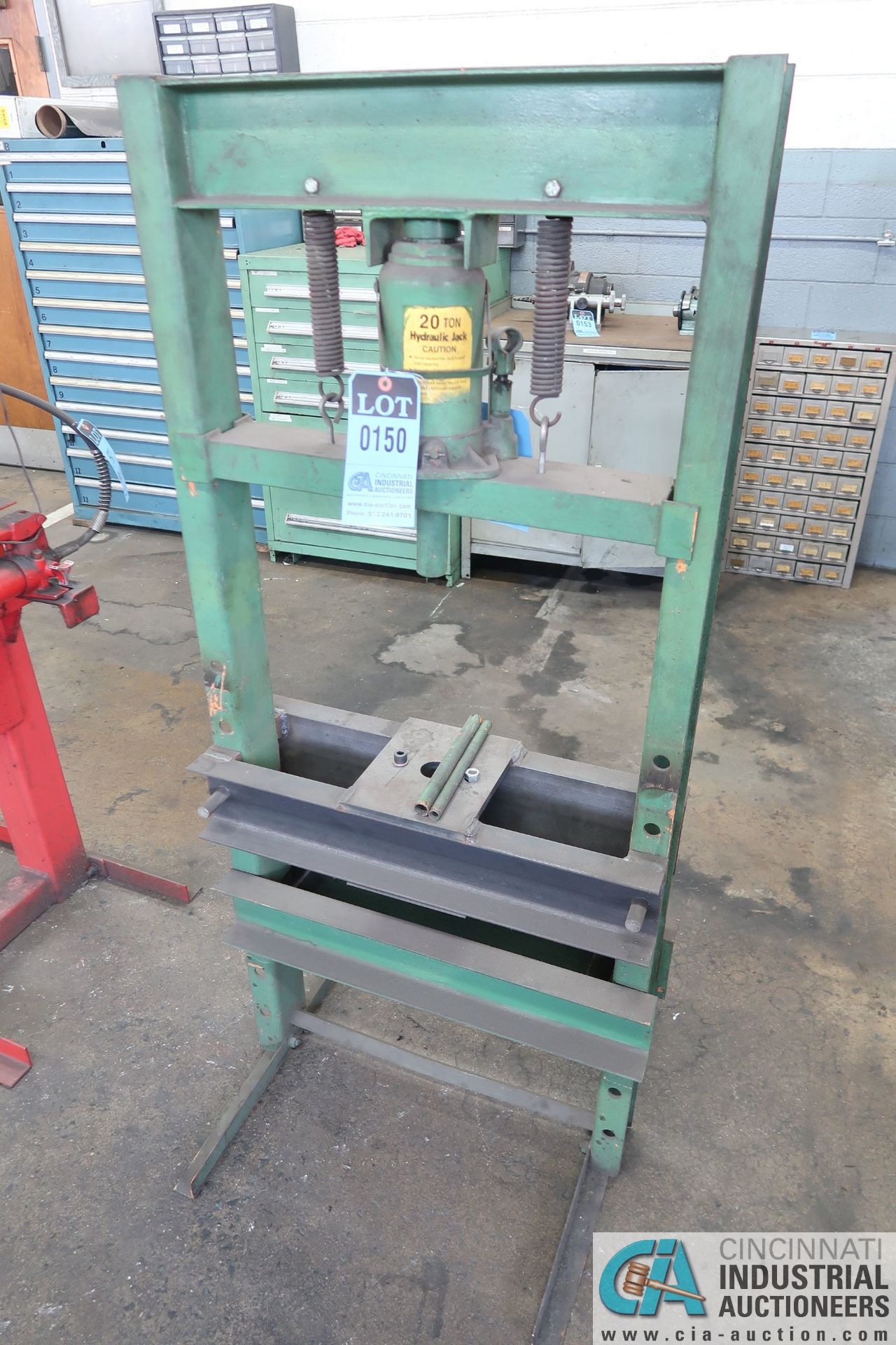 22-1/2" WIDE H-FRAME PRESS W/ 20 TON JACK