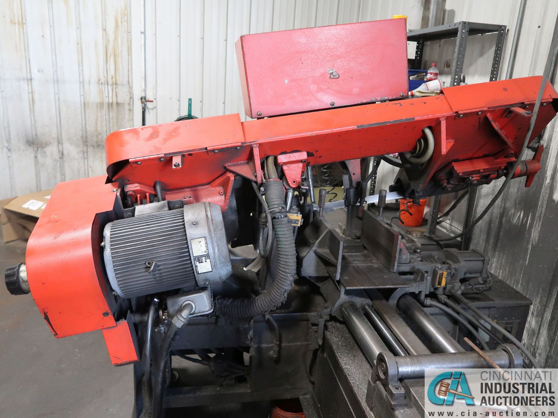 10" X 12" AMADA MODEL HA-250-W HORIZONTAL BAND SAW; S/N 25050118, NEW 1990, AUTO BAR FEED - Image 9 of 13