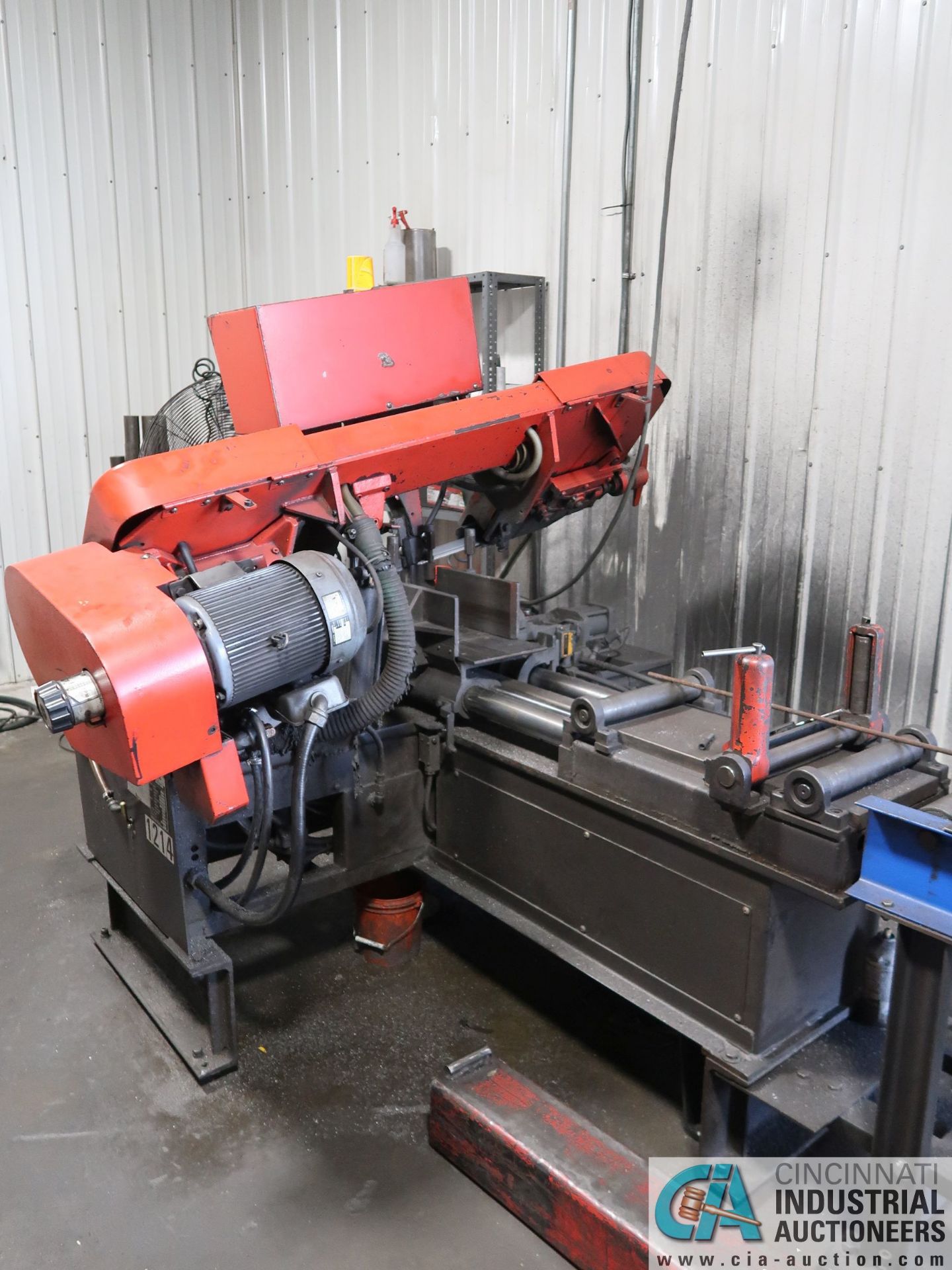 10" X 12" AMADA MODEL HA-250-W HORIZONTAL BAND SAW; S/N 25050118, NEW 1990, AUTO BAR FEED - Image 7 of 13