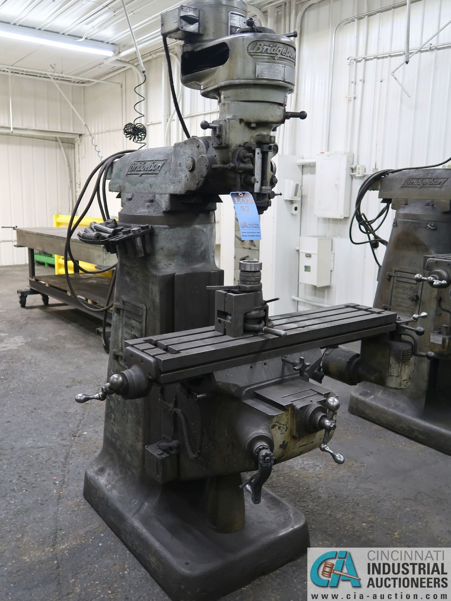 1 HP BRIDGEPORT VERTICAL MILLING MACHINE; S/N 105621