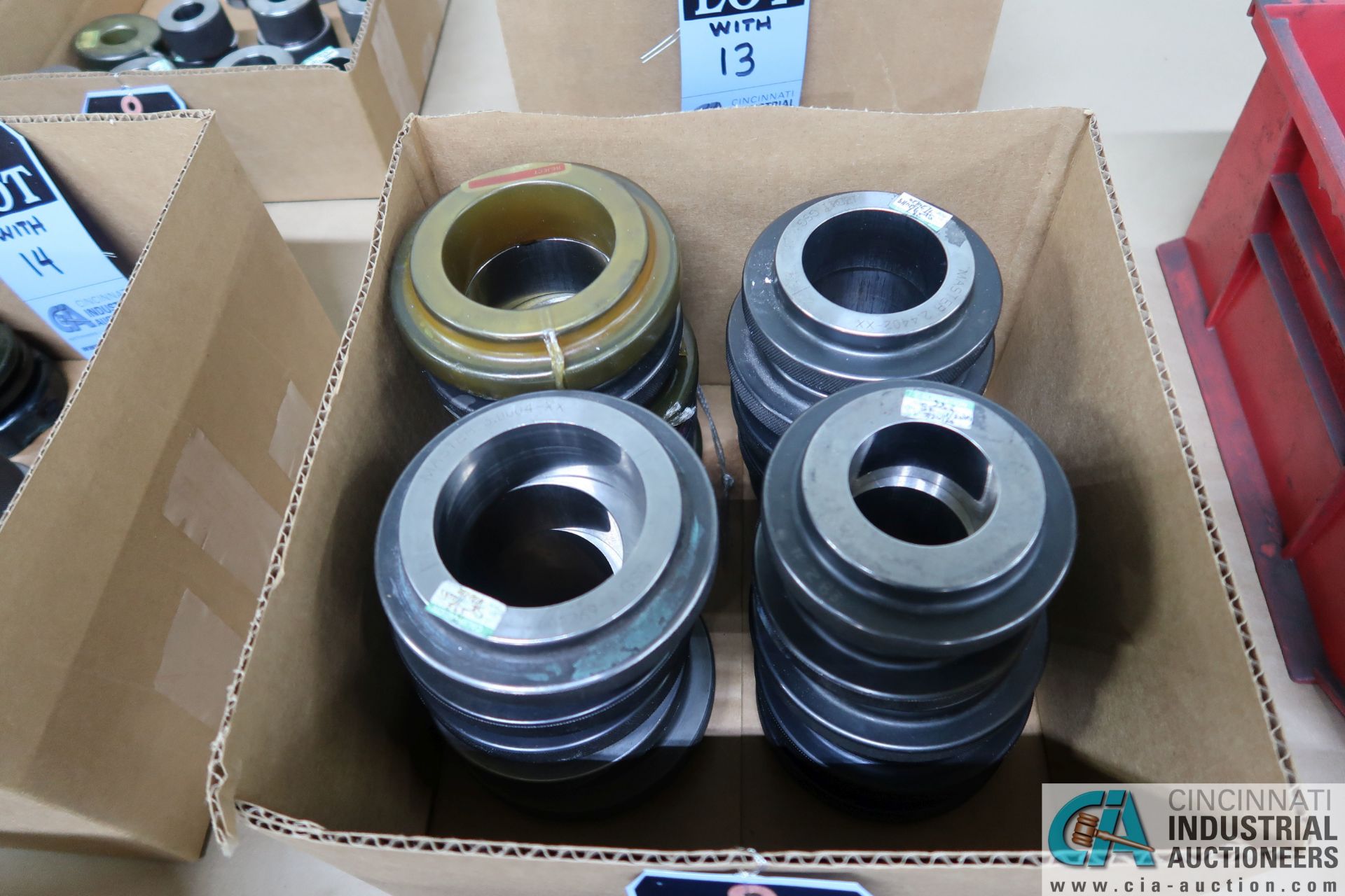 (LOT) MISCELLANOUS SIZE RING GAGES, (1) TUB AND (2) BOXES - (50) TOTAL RINGS - Image 2 of 3