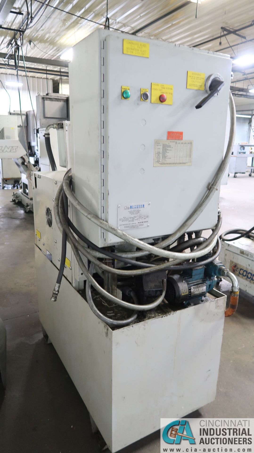 CHIP BLASTER MODEL JV-40 HIGH PRESSURE / HIGH VOLUME COOLANT SYSTEM; S/N D721 - Image 4 of 9