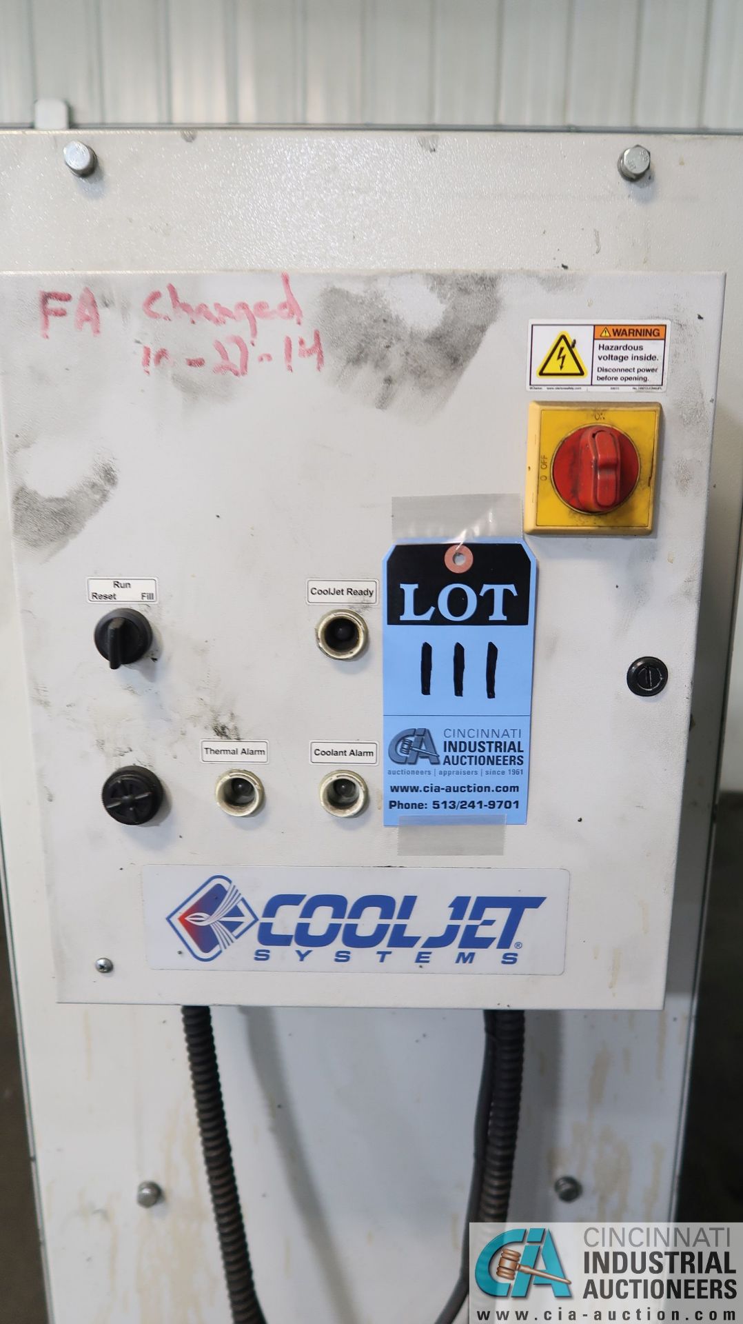 COOL JET MODEL 3515MF HIGH PRESSURE COOLANT SYSTEM; S/N 51196 (NEW 4-22-2008), WITH MACH # CNC-H2 - Image 3 of 4