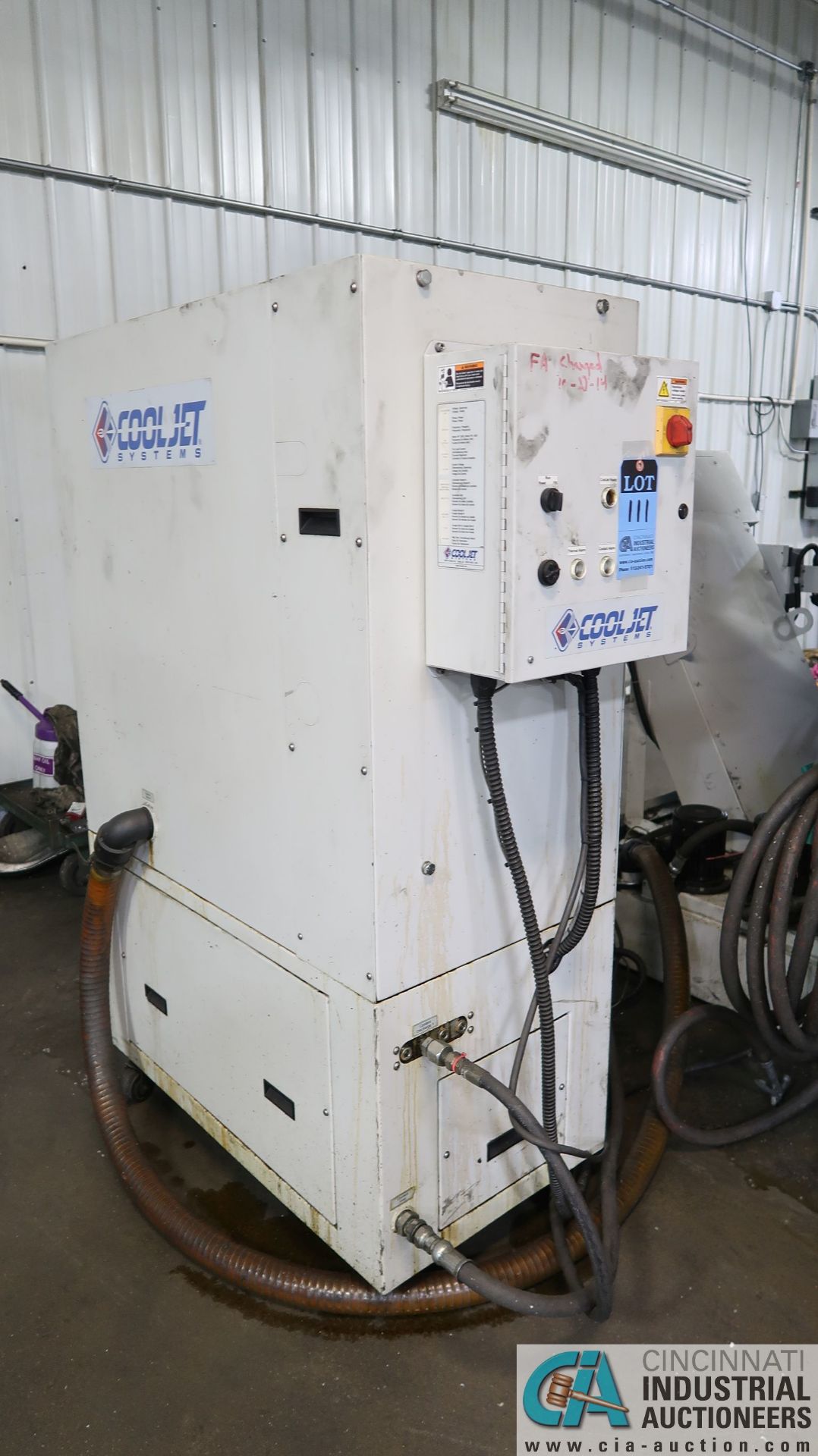 COOL JET MODEL 3515MF HIGH PRESSURE COOLANT SYSTEM; S/N 51196 (NEW 4-22-2008), WITH MACH # CNC-H2