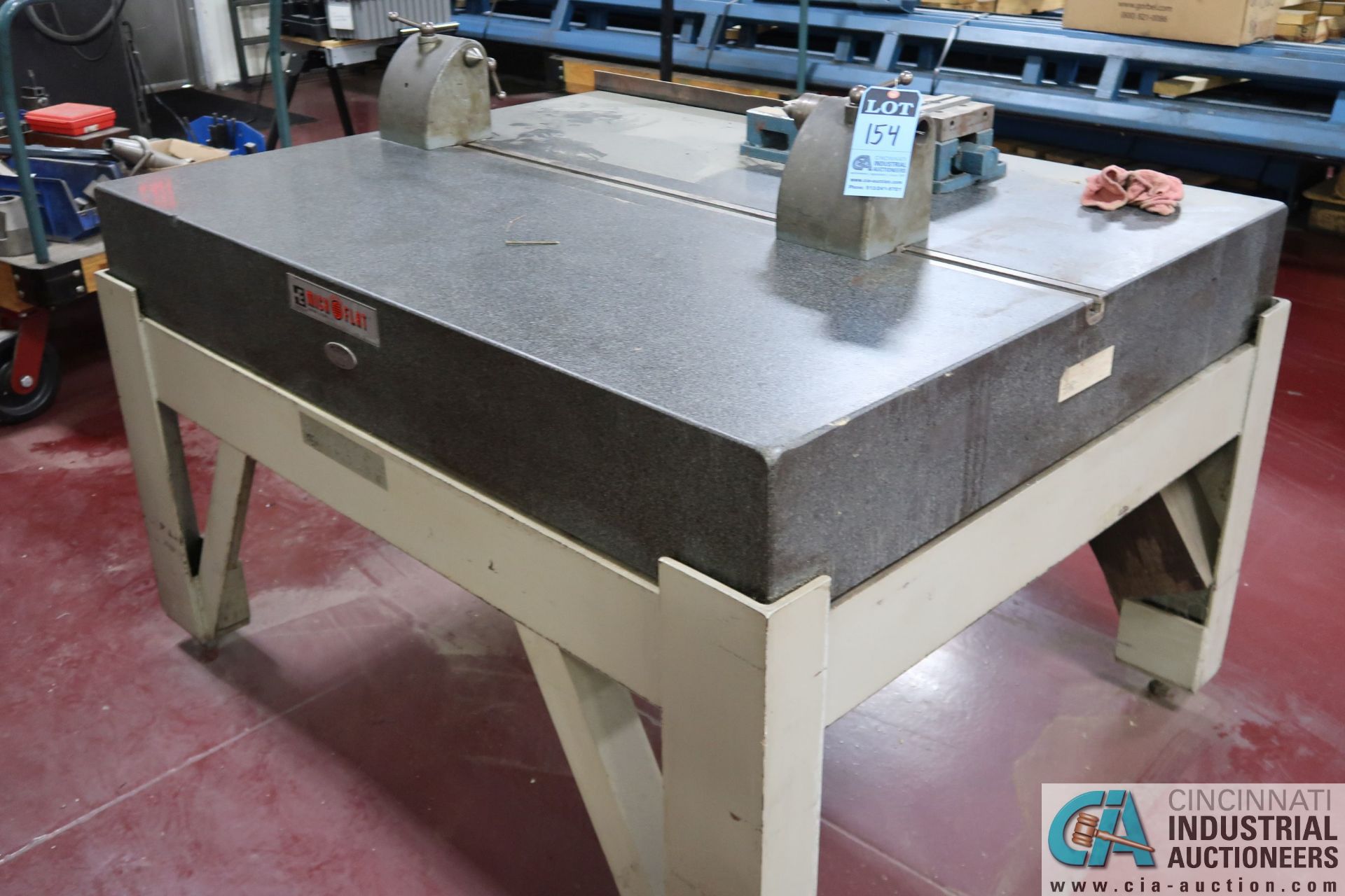 **60" X 48" X 10" GRANITE SURFACE PLATE WITH BALANCES **LOCATED IN COLUMBIA CITY, INDIANA**