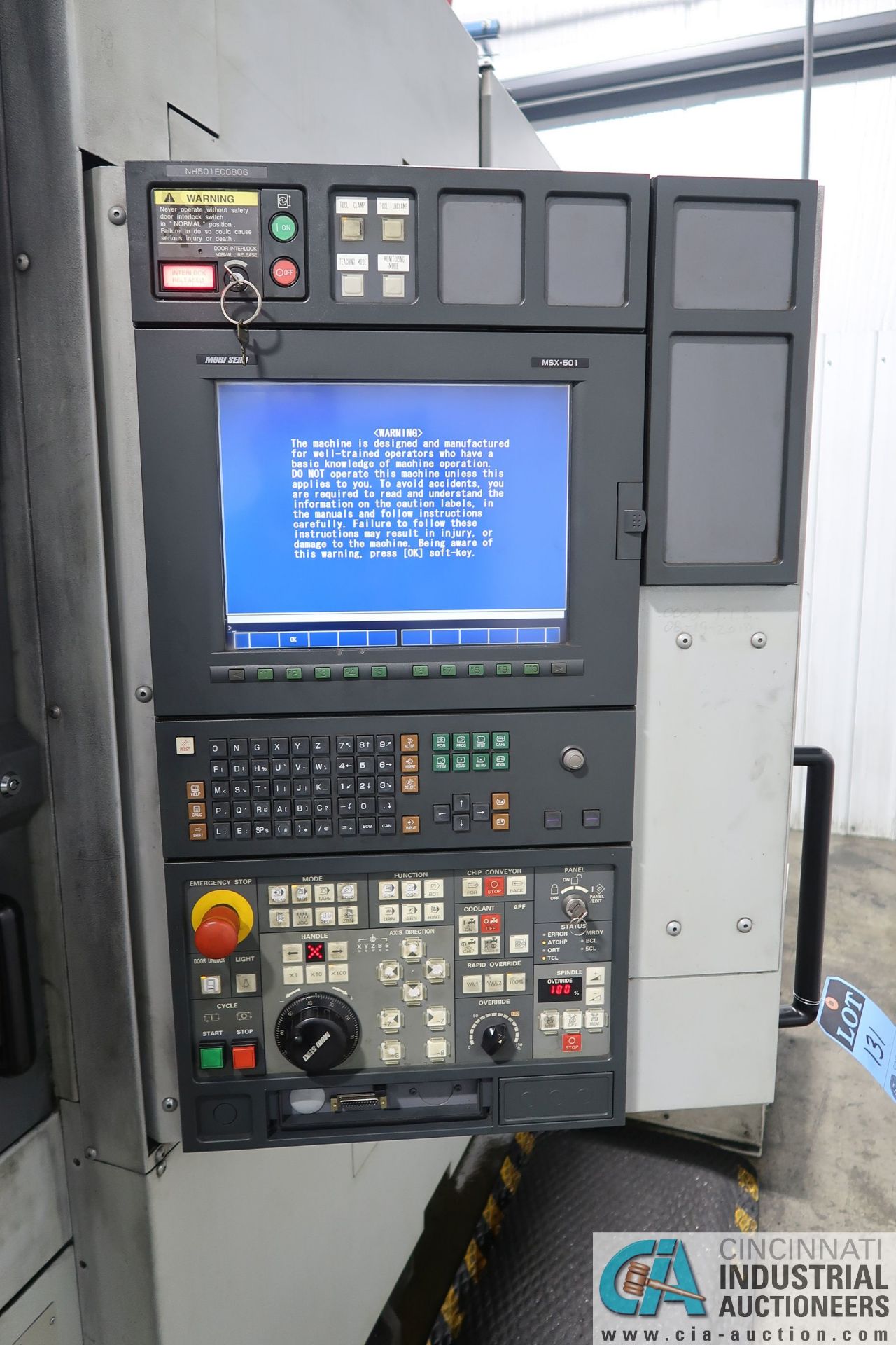 **MORI SEIKI MODEL NH5000/50 CNC HORIZONTAL MACHINING CENTER; S/N NH501EC0806 (3/2005), MORI SEIKI - Image 5 of 15