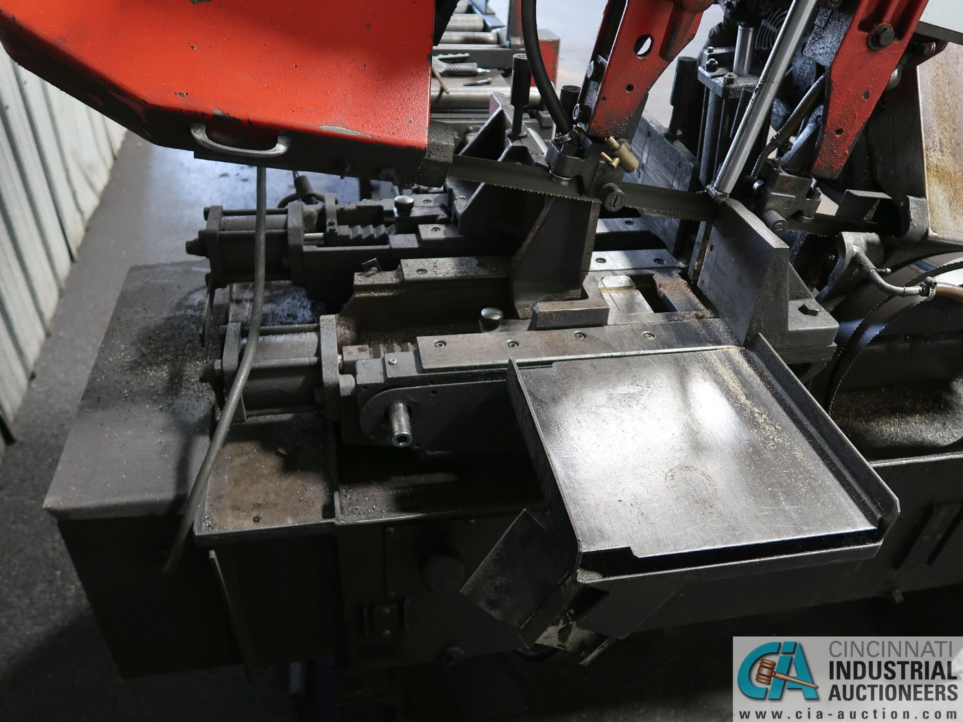 10" X 12" AMADA MODEL HA-250-W HORIZONTAL BAND SAW; S/N 25050118, NEW 1990, AUTO BAR FEED - Image 4 of 13