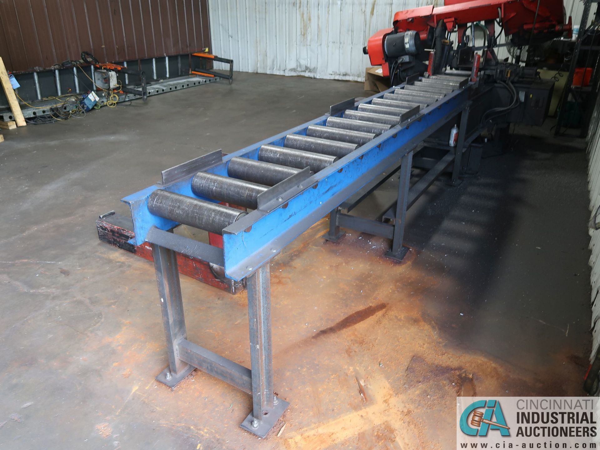 13" WIDE X 10' LONG HEAVY DUTY ROLLER CONVEYOR - Image 5 of 5