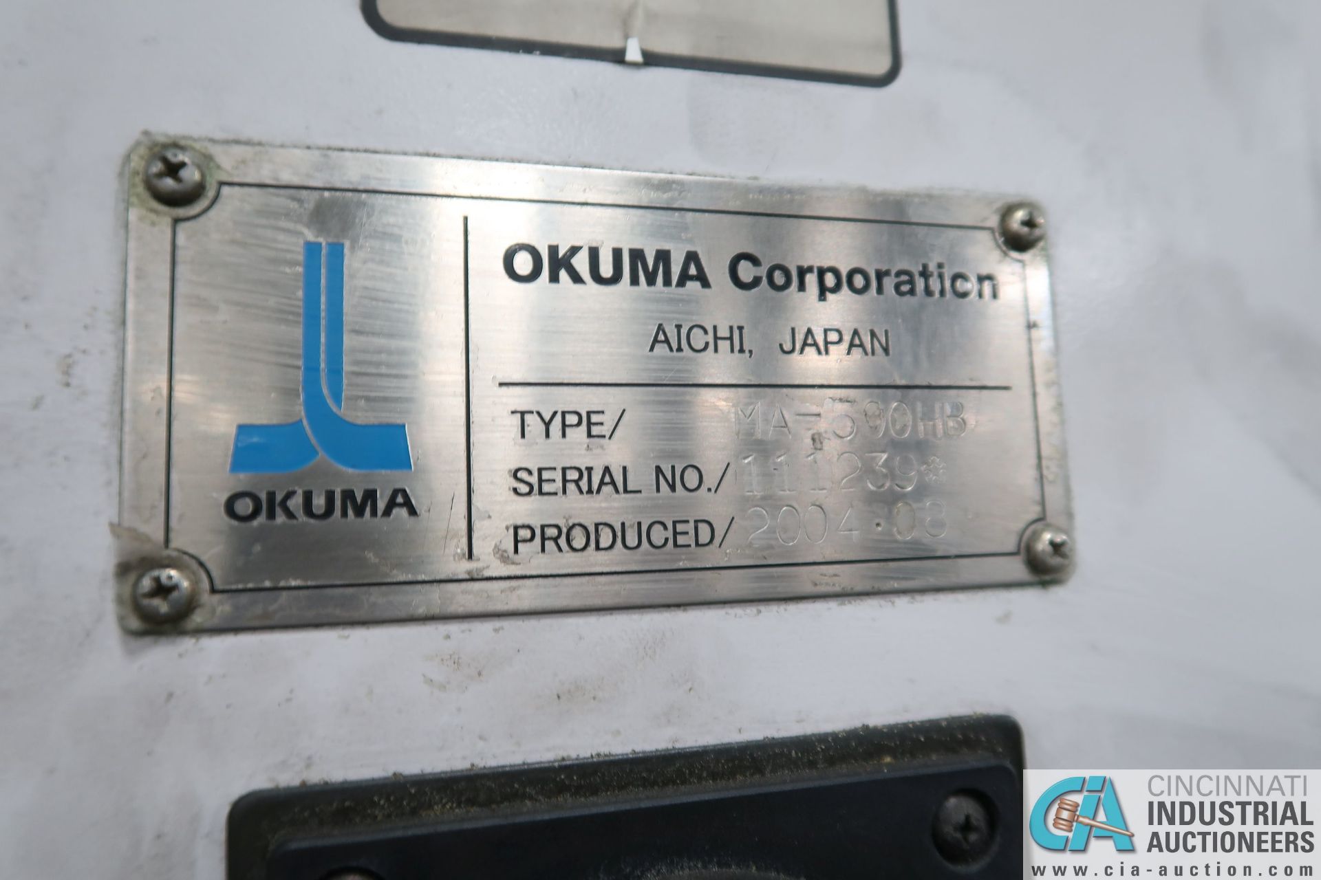 **OKUMA MODEL MA-500HB SPACE CENTER CNC HORIZONTAL MACHINING CENTER; S/N 111239, OKUMA OSP-E100M - Image 5 of 19