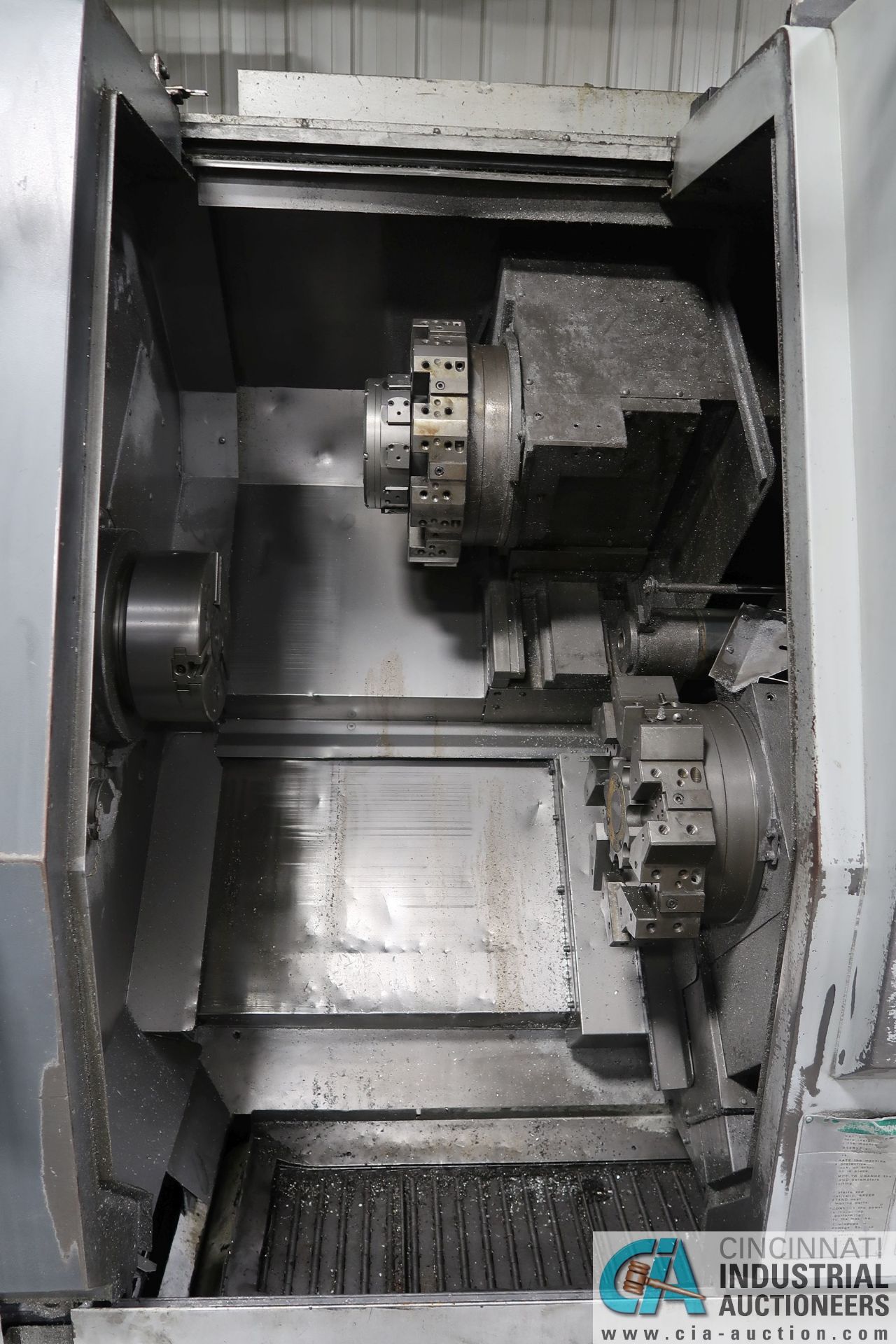 MORI SEIKI MODEL ZL-253 CNC TURNING CENTER; S/N ZL250BL0313, MSG-501 CONTROL, 10" CHUCK, DUAL TURRET - Image 7 of 21