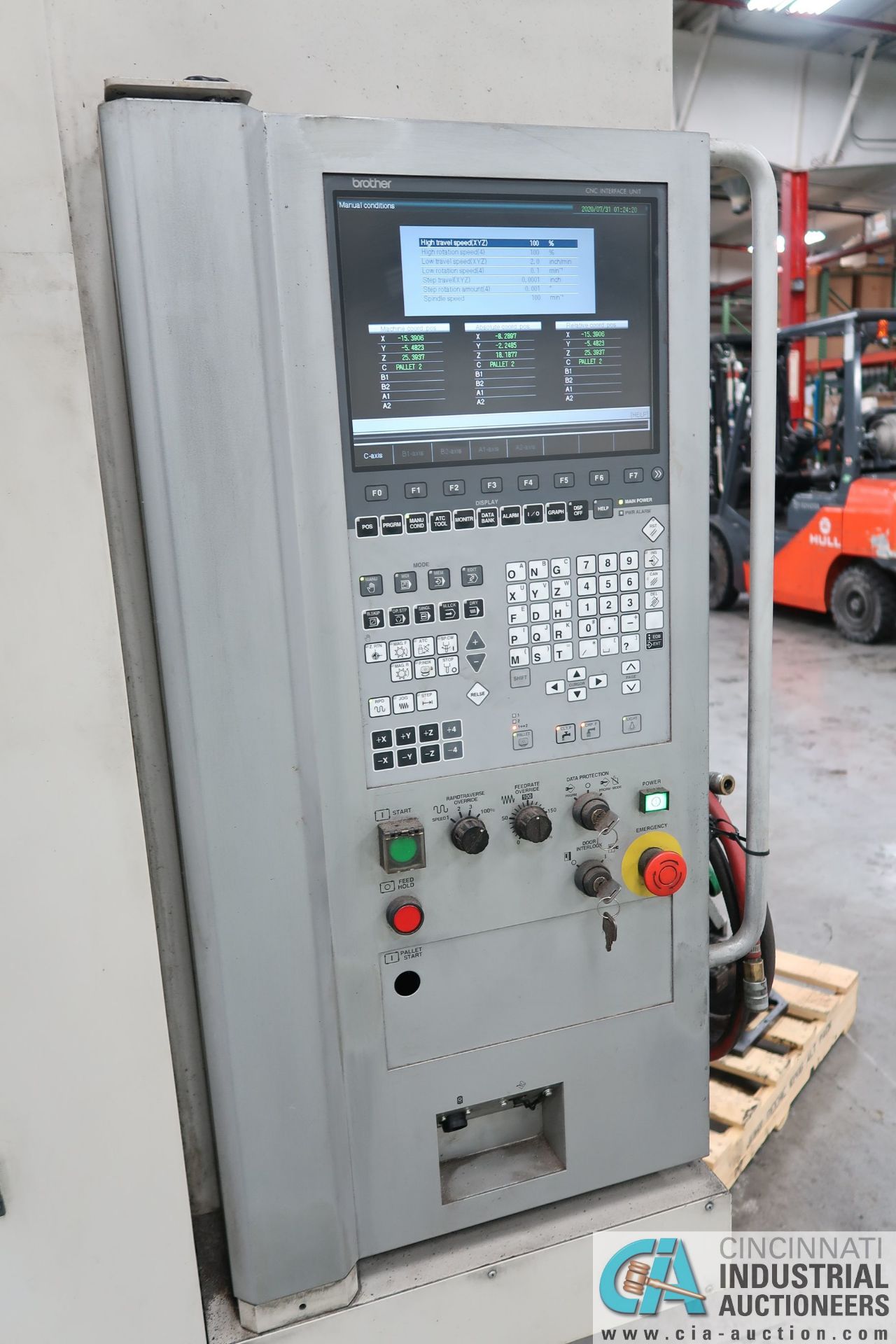 **BROTHER MODEL TC-32BN-QT CNC DRILLING AND TAPPING CENTER; S/N 121989 (2/2014), 40-POS, ATC, 30 - Image 6 of 14