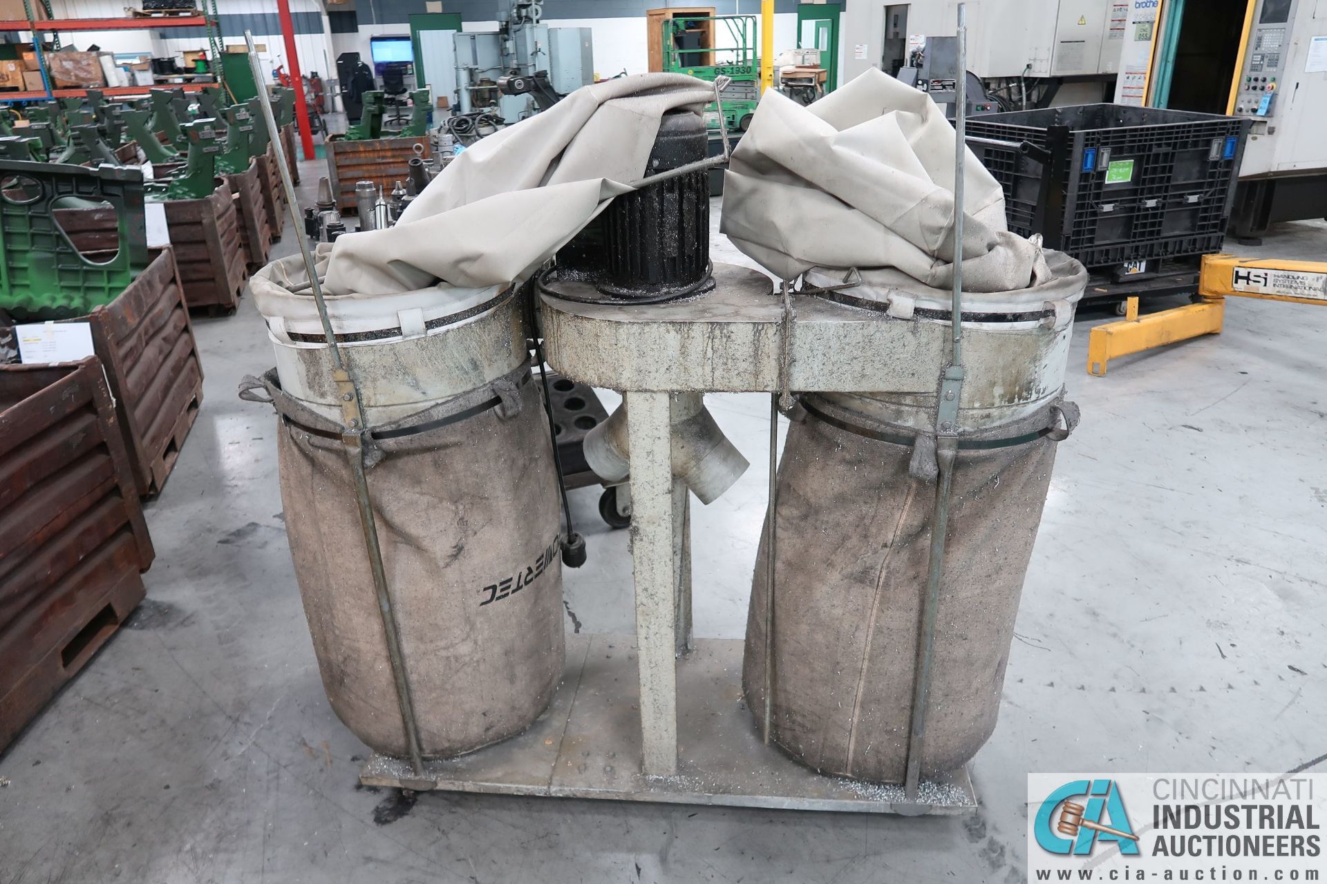 **TAIWAN MADE MODEL DM-525TS TWIN BAG DUST COLLECTOR; S/N 11850, 5 HP (2012) **LOCATED IN COLUMBIA - Image 4 of 4