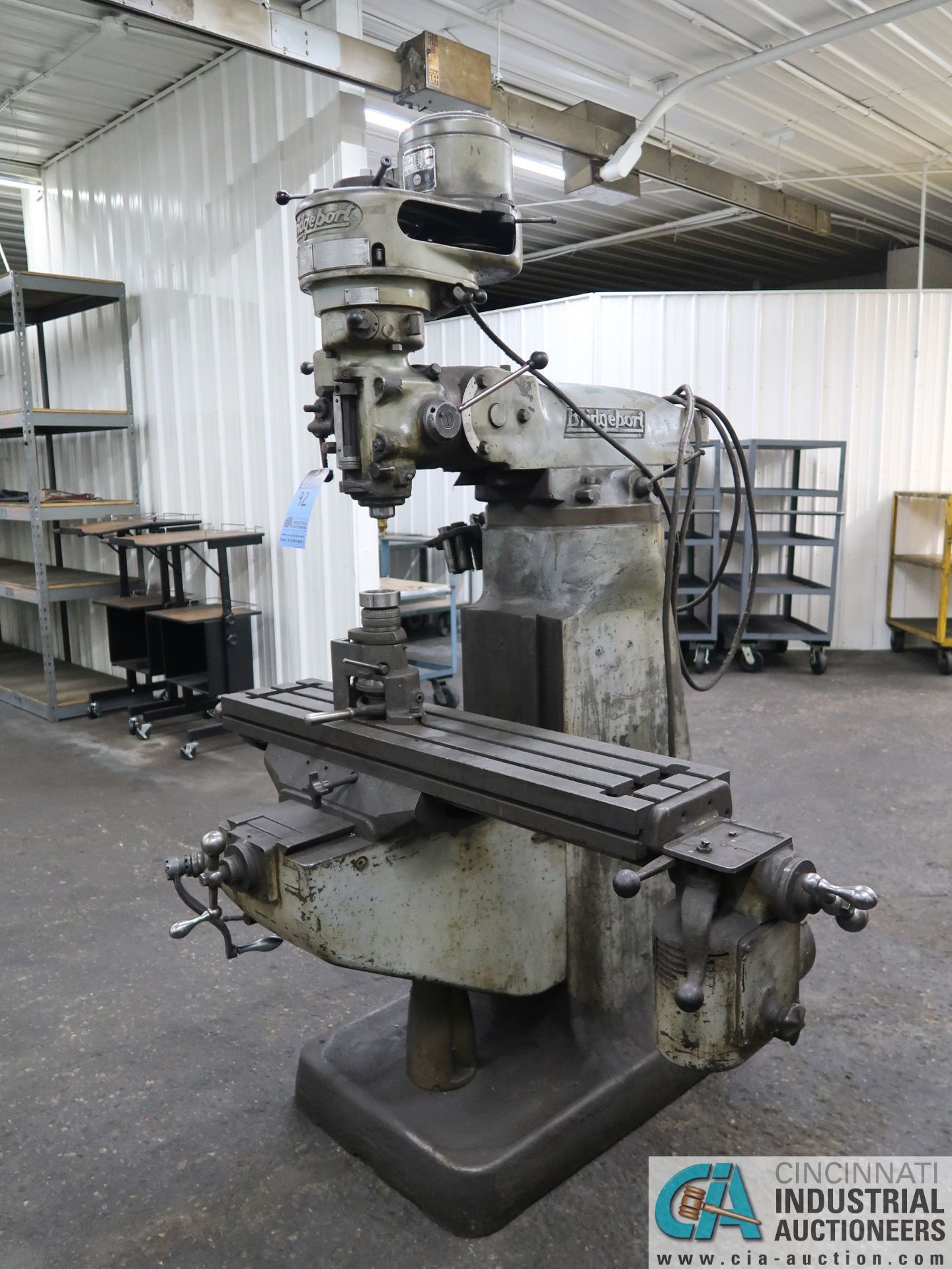 1 HP BRIDGEPORT VERTICAL MILLING MACHINE; S/N 105621 - Image 2 of 6