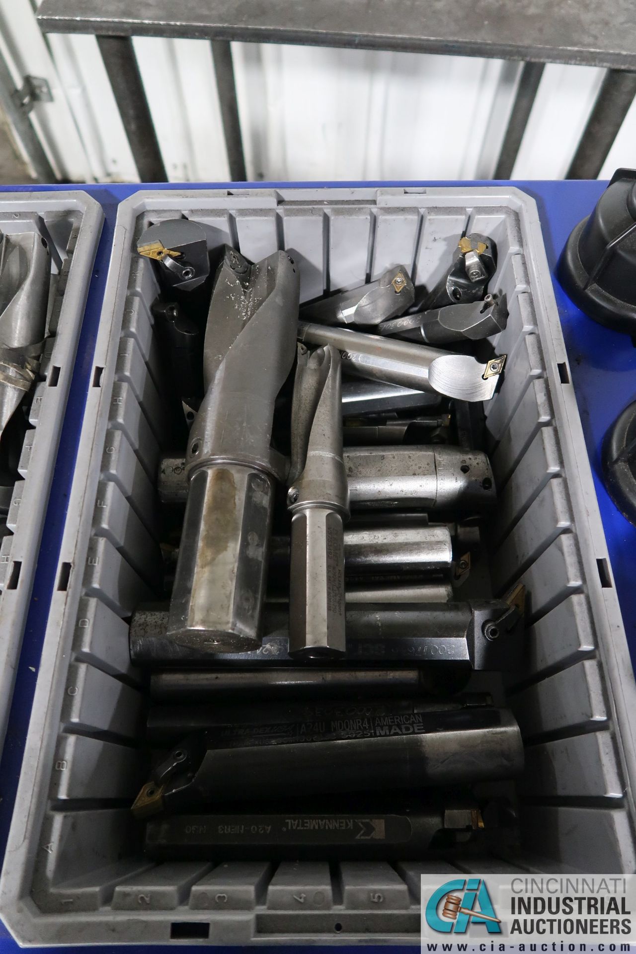 HUOT TOOLING CART AND CONTENTS WITH COLLETS, BORING BARS, AND MISCELLANEOUS TOOLING - Image 4 of 9