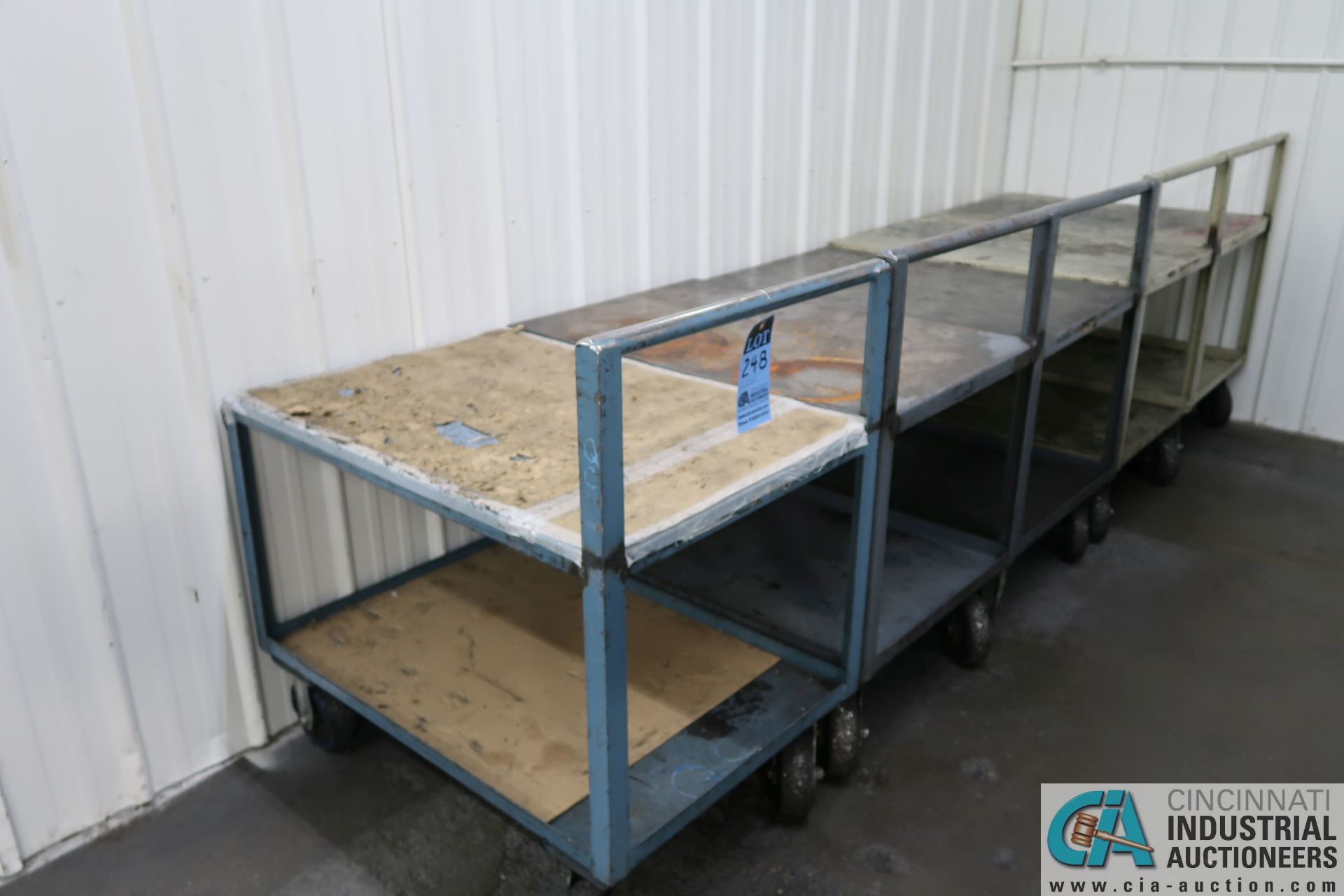 24" X 36" X 28" HIGH SHOP PARTS CARTS