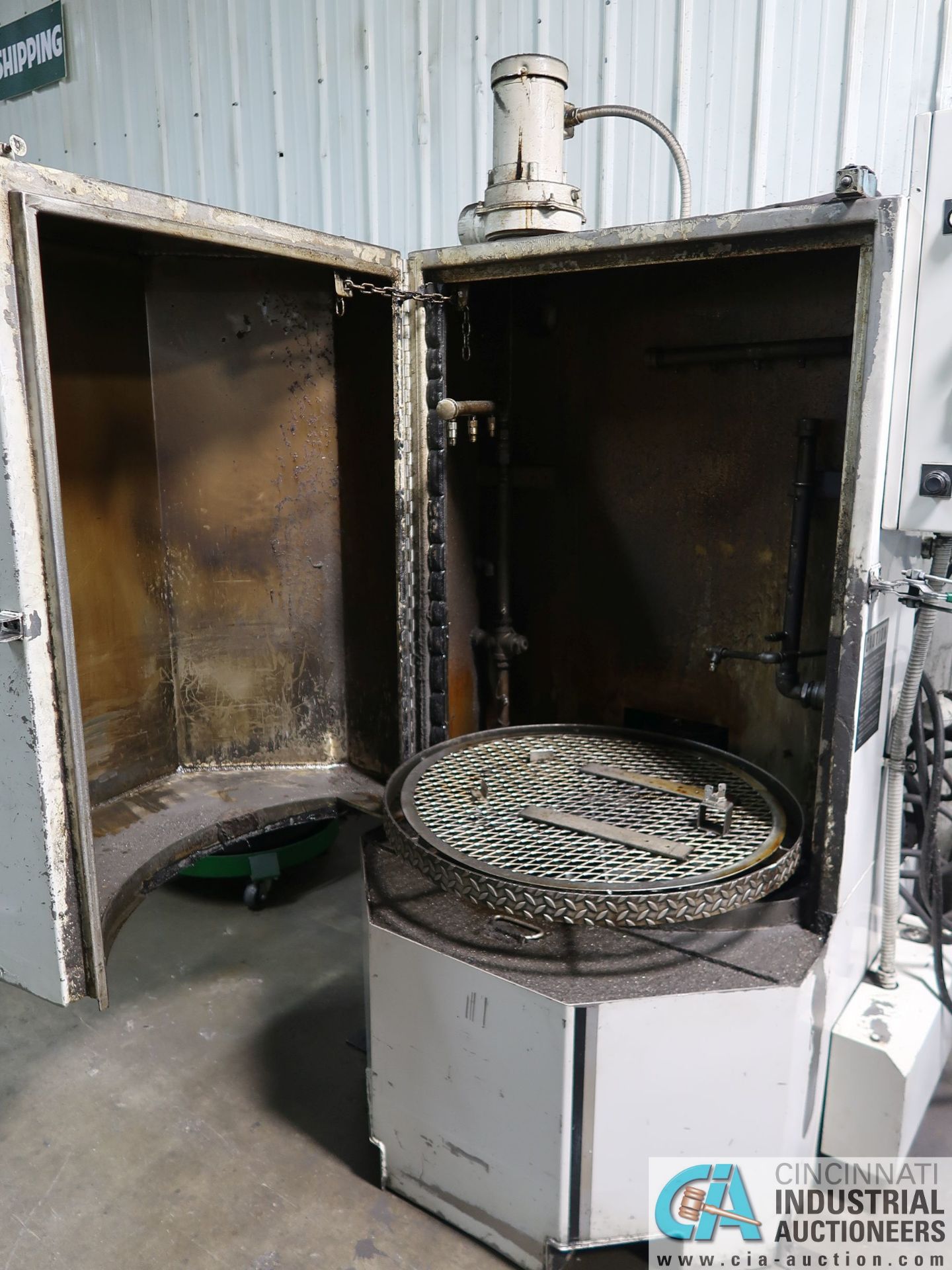 28" BETTER ENGINEERING MODEL F-3000 ROTARY PARTS WASHER; S/N 16474M, NEW 3-1999, 480 VOLTS LINE, 120 - Image 4 of 11