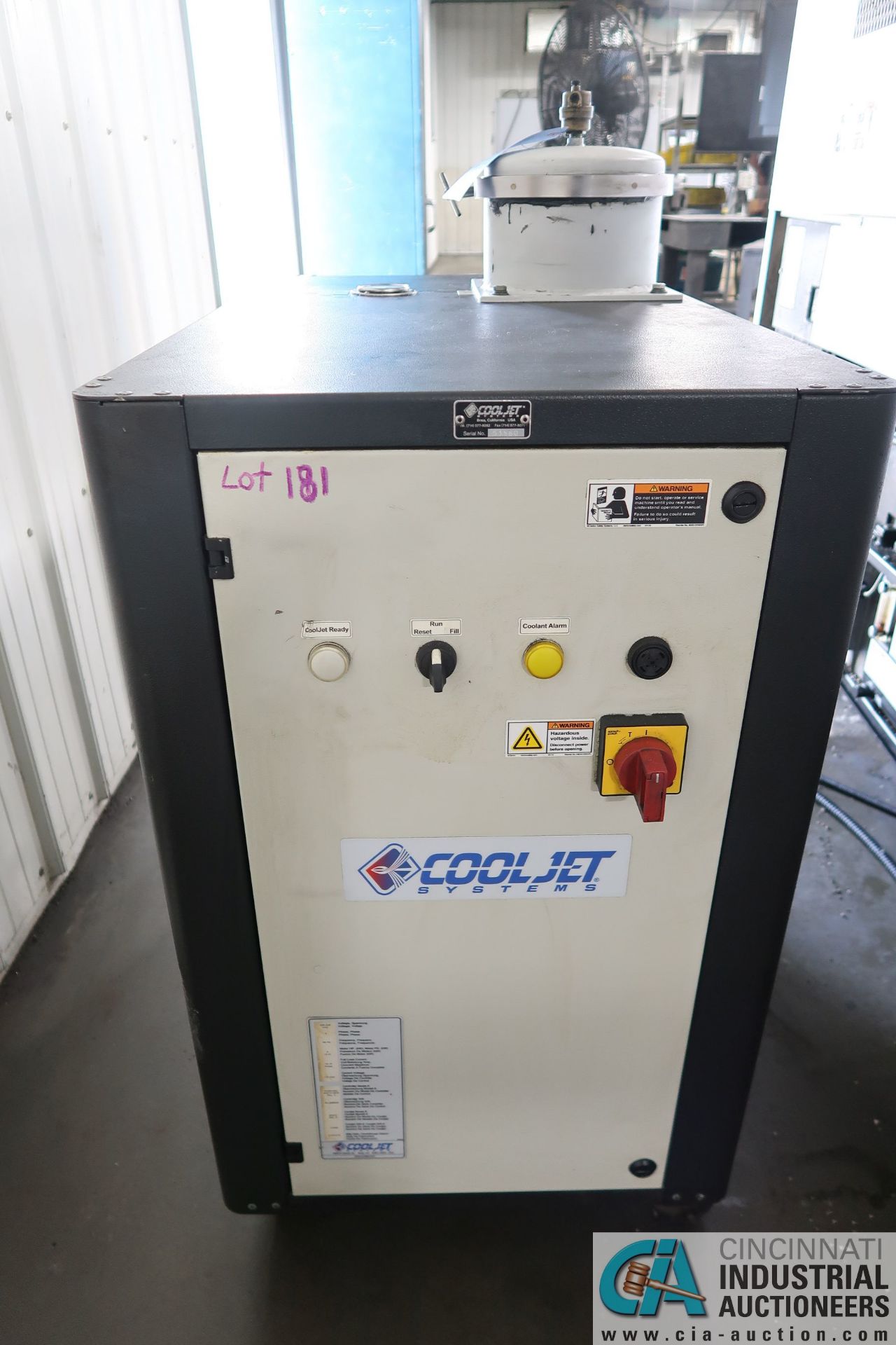 COOLJET MODEL 4872 HIGH PRESSURE / HIGH VOLUME COOLANT SYSTEM; S/N 51560 (NEW 2-15-2010)