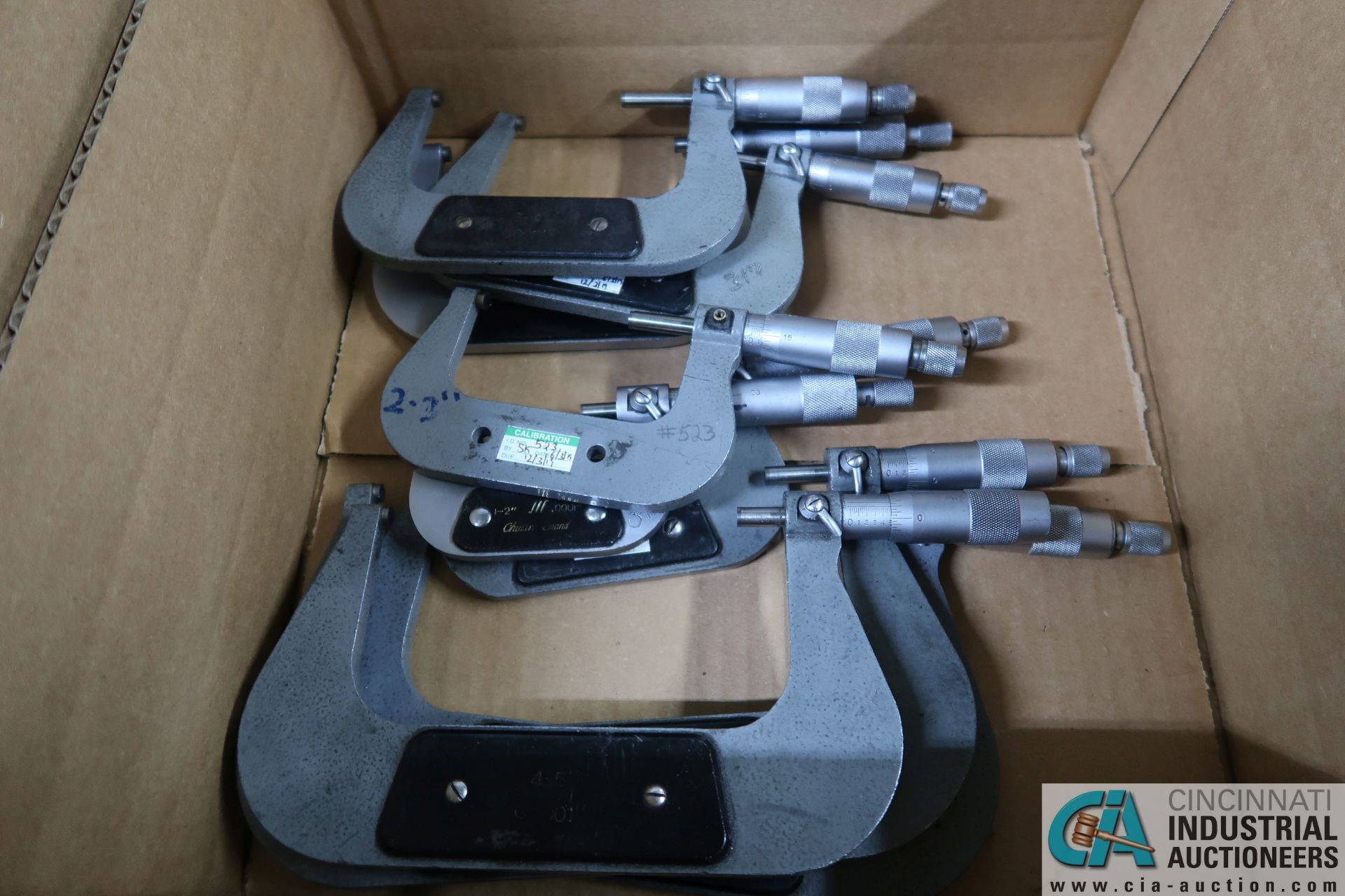 MISCELLANEOUS SIZE MICROMETERS FROM 6" - 1"