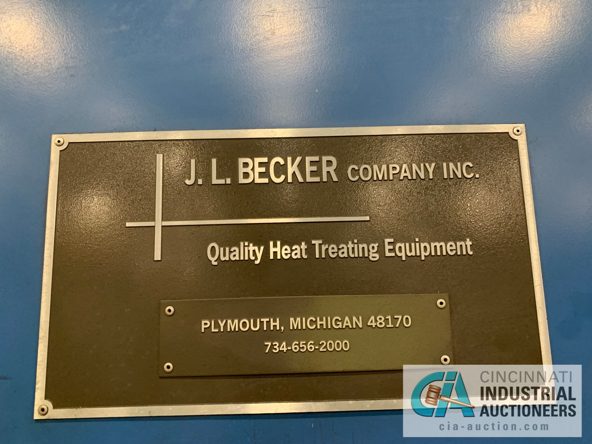 1,000 DEGREE BECKER TEMPER FURNACE; S/N J2829 (DATE 3X30X03) 48" WIDE X 42" HIGH OPENING, - Image 6 of 11