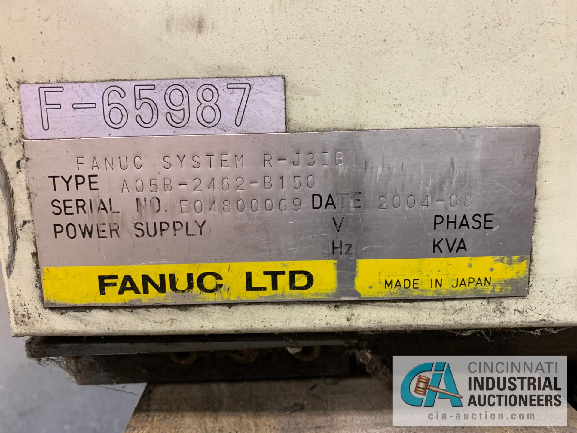 FANUC M6-IB ROBOT; S/N A05B-1215-B602 (2004) WITH FANUC R-J3IB CONTROLLER; S/N E04800069 **RIGGING - Image 14 of 14