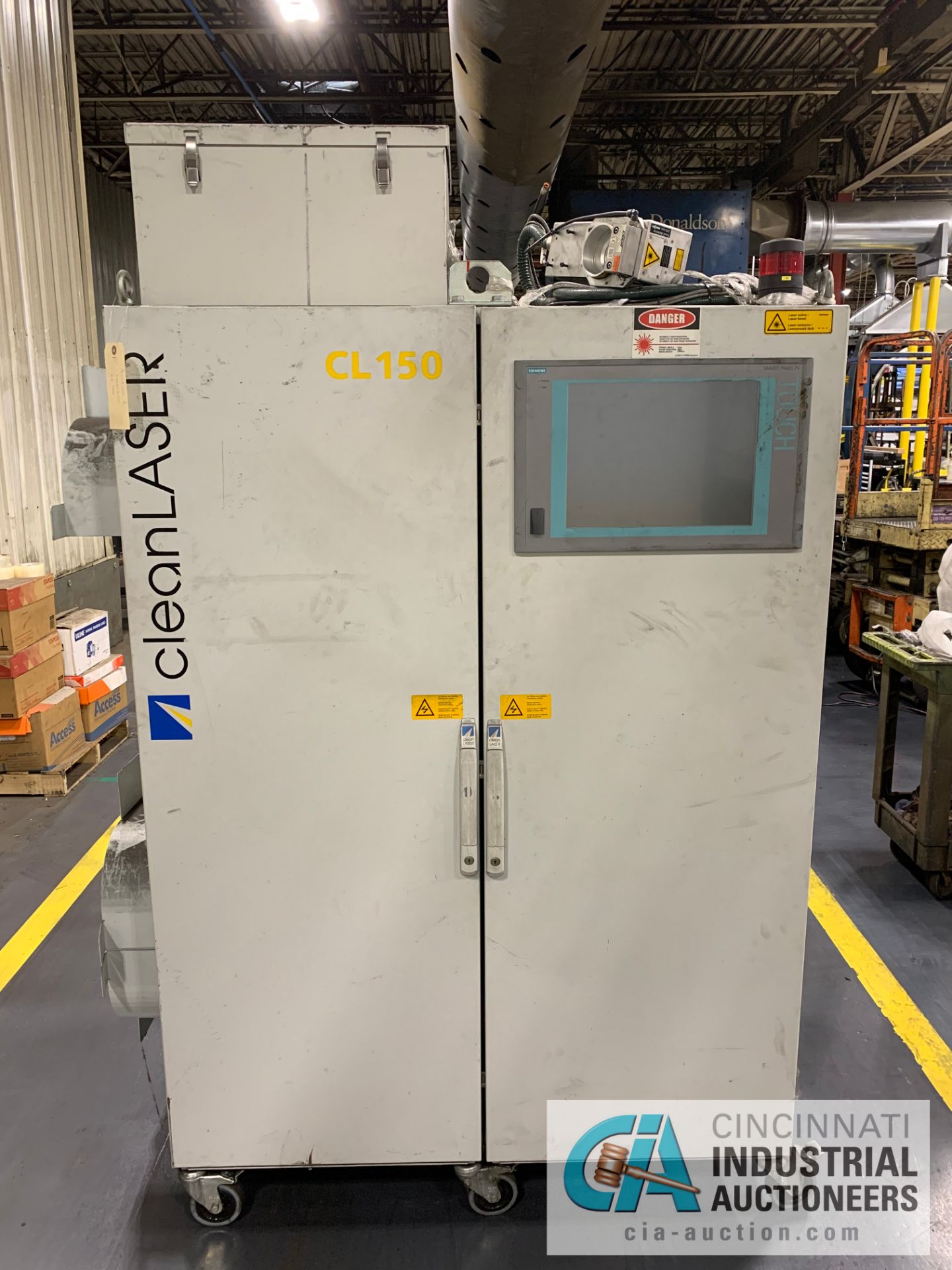 150 WATT CLEANLASER CL-150 CNC COMPACT CLEANING LASER; S/N L15-1600 (2015) SIEMENS SIMATIC PANEL