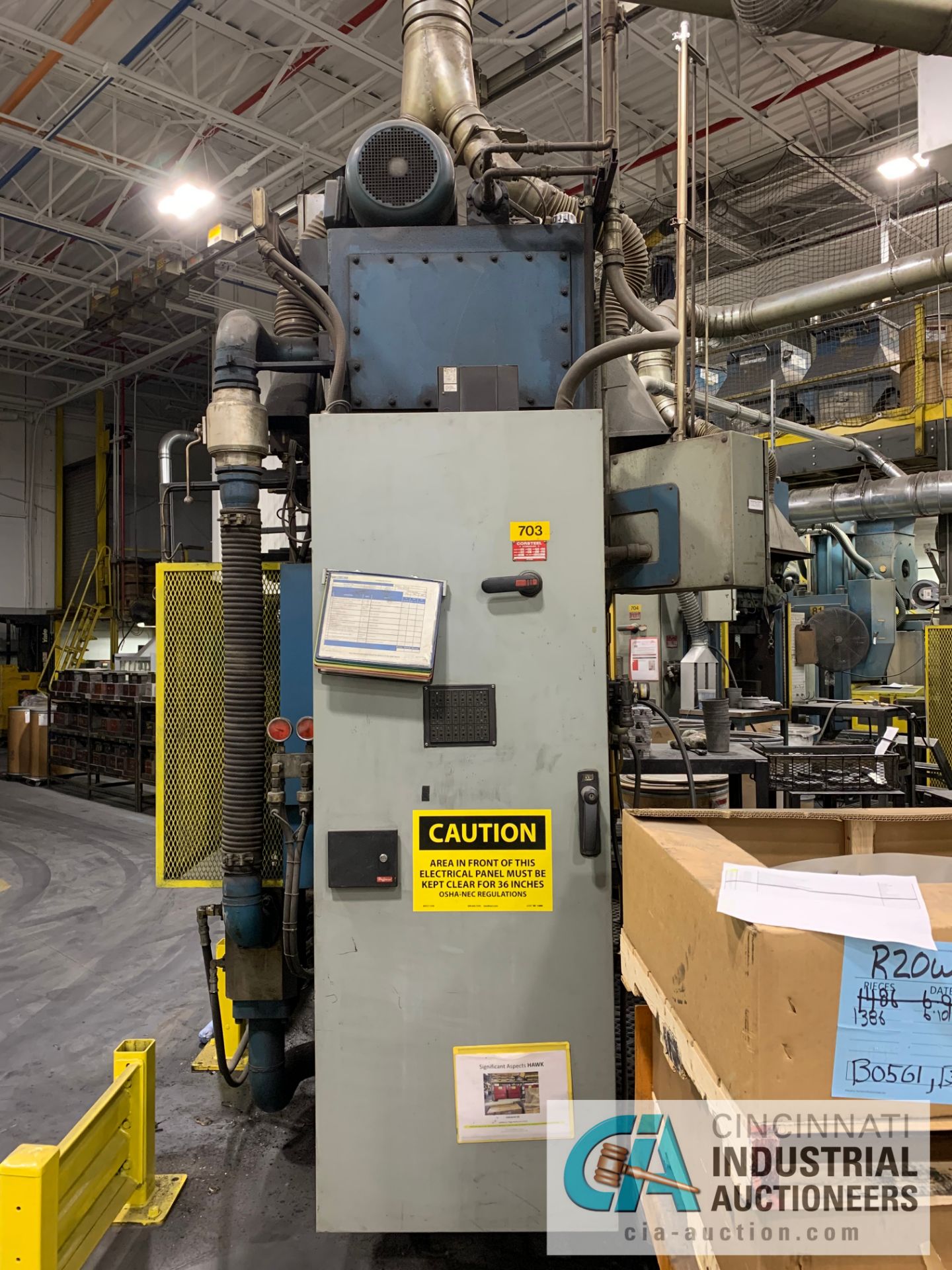 400 TON CORSTEEL MODEL PM-400-1618-ID HYDRAULIC MOLD PRESS; S/N CH-1670-07-01-1, 2,550 MAX PSI ** - Image 2 of 7