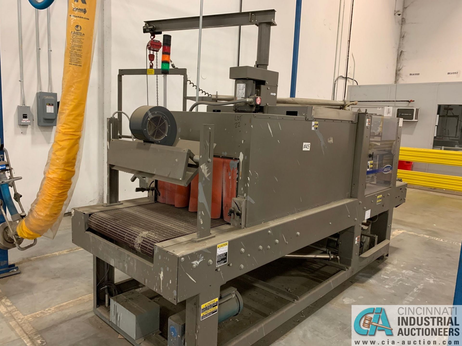 ARPAC MODEL 25TW-28 SHRINK WRAPPER / HEAT TUNNEL; S/N 11489, HEIGHT RANGE: 4" - 12", LENGTH (FLOW - Image 10 of 19