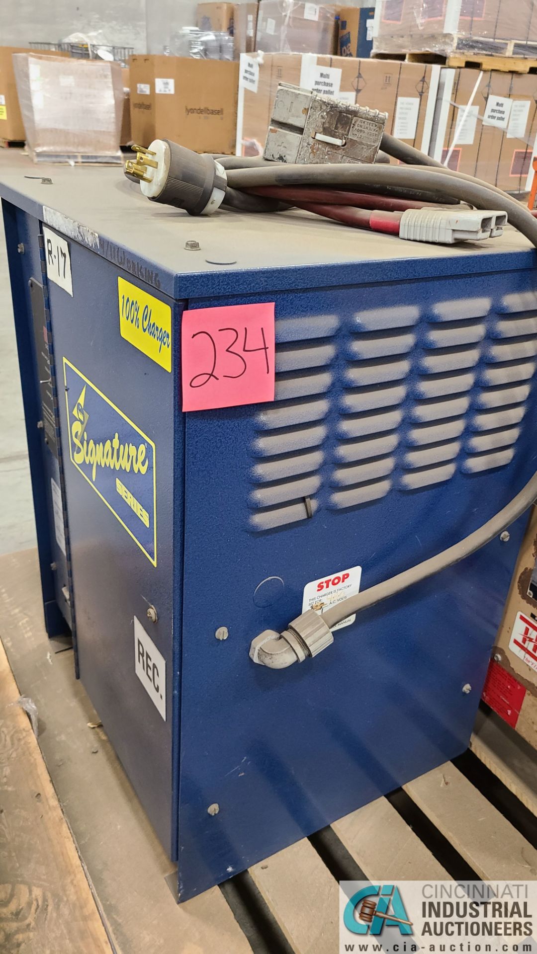 24-VOLT SIGNATURE MODEL ICR12-5N BATTERY CHARGER; S/N 7161 (2570 ORCHARD GATEWAY BLVD., AURORA, IL - Image 2 of 3