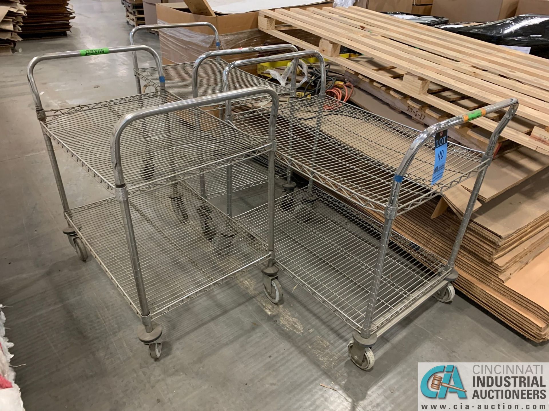 2' X 3' PORTABLE METAL CARTS (5400 OAKLEY INDUSTRIAL BLVD., FAIRBURN, GA 30213)