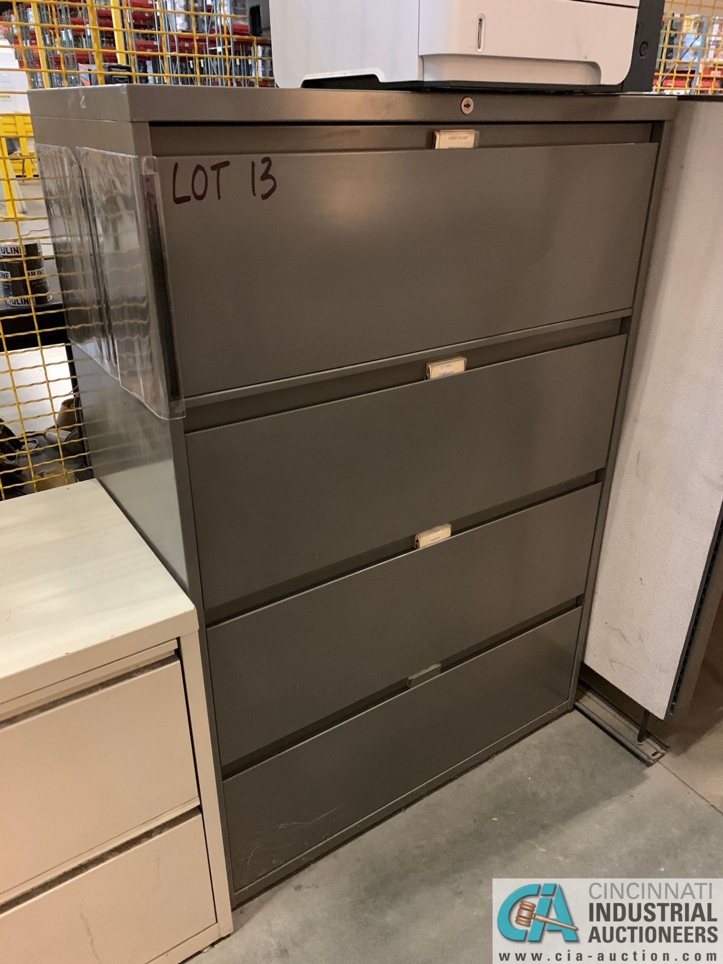 FOUR-DRAWER STEELCASE LATERAL FILE CABINETS (NO CONTENTS) (5400 OAKLEY INDUSTRIAL BLVD., FAIRBURN,