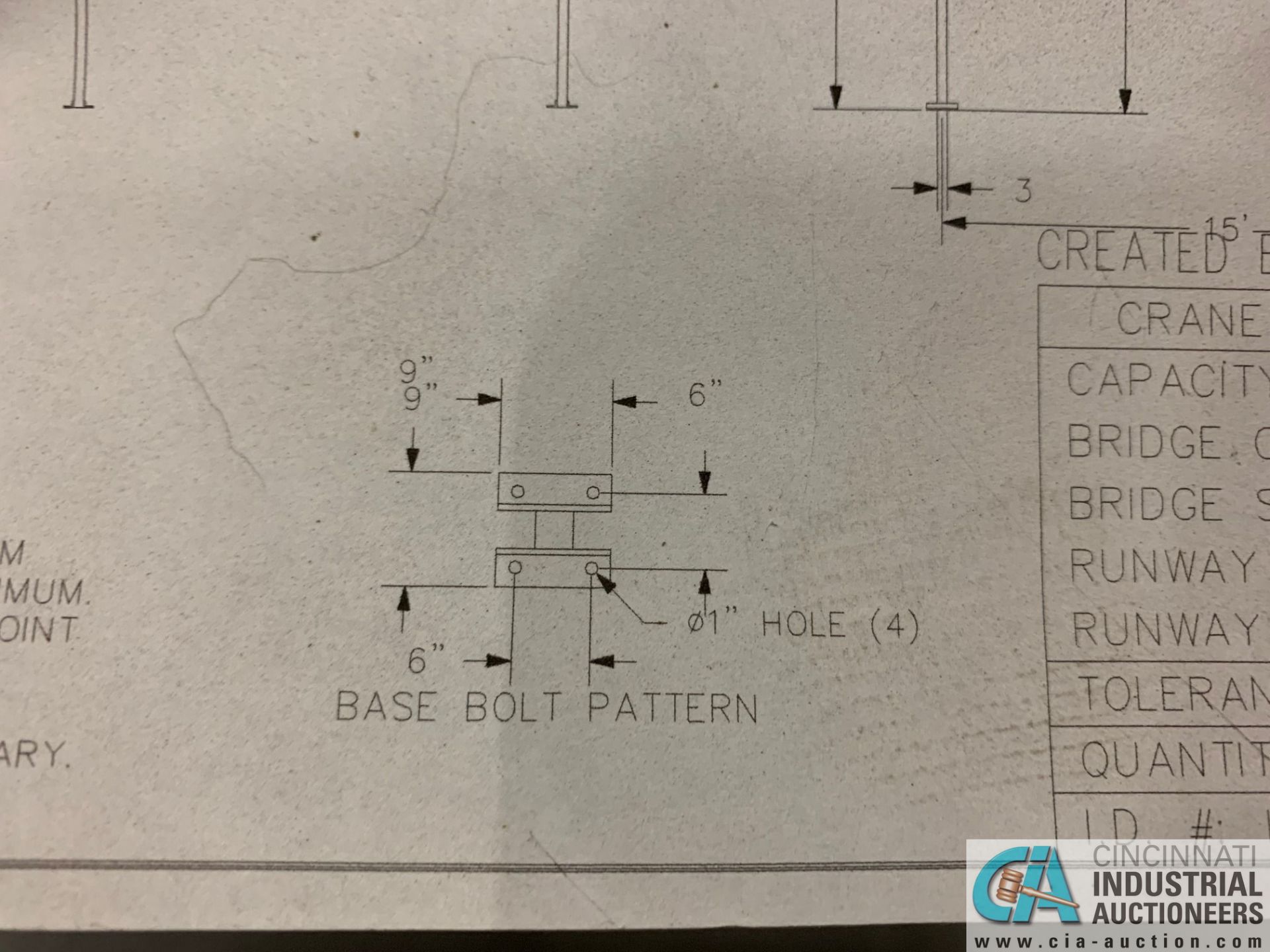 200 LB. GORBEL MODEL GLCS-FS-250-15-15-12 FREE-STANDING CRANE SYSTEM; 15' BRIDGE OAL, 15' RUNWAY - Image 10 of 15