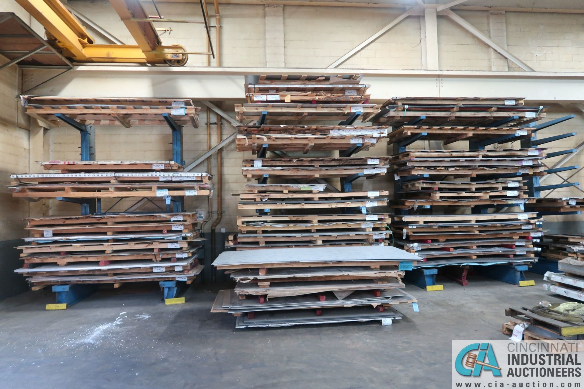 (LOT) VARIOUS SIZE ANG GAUGE SHEET STEEL STOCK, APPROX. 565 SHEETS **See last photos for an update