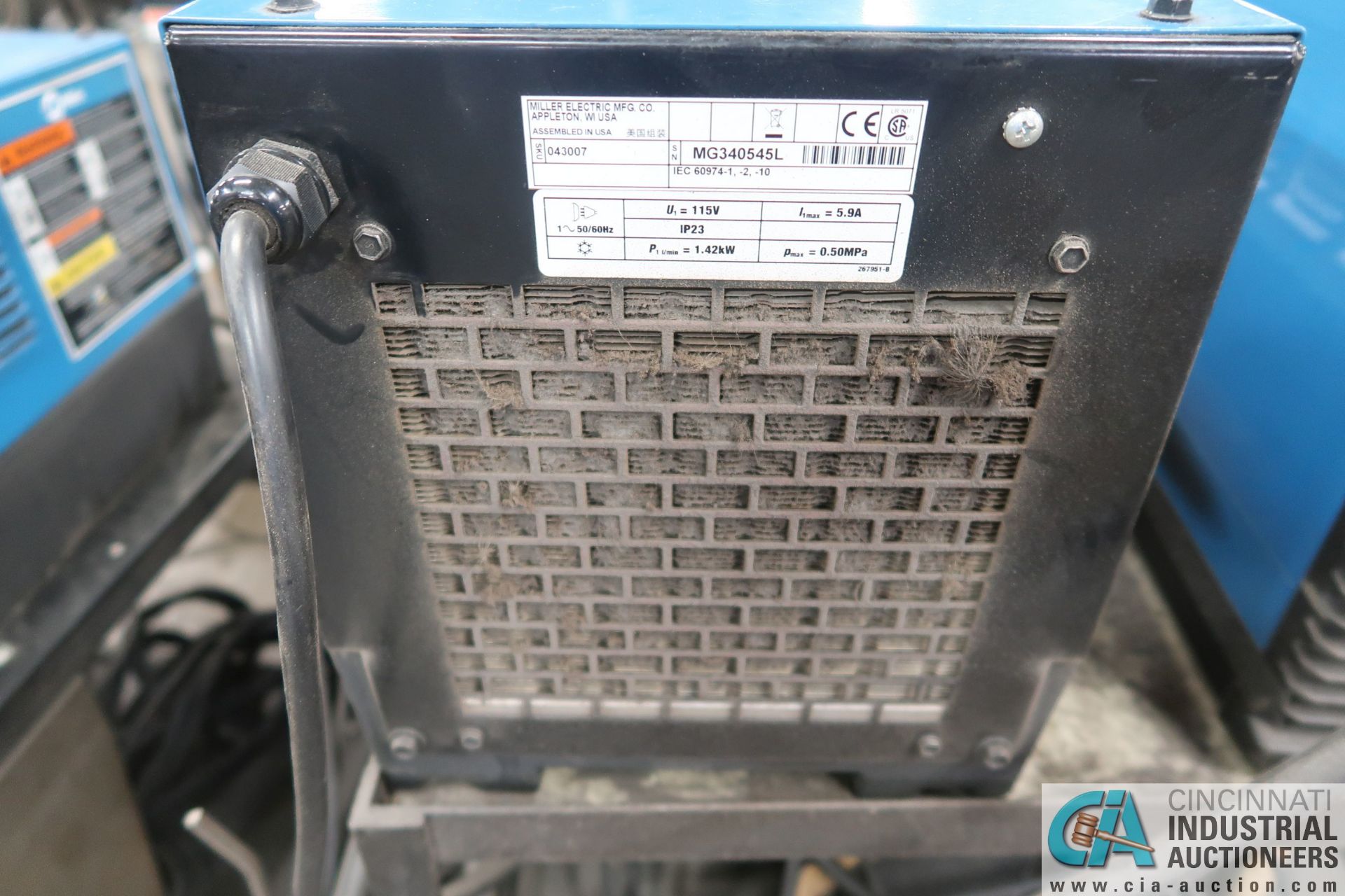 200 AMP MILLER DYNASTY 210 TIG WELDER; S/N MG070246L, W/ MILLER COOLMATE 3 - Image 3 of 9