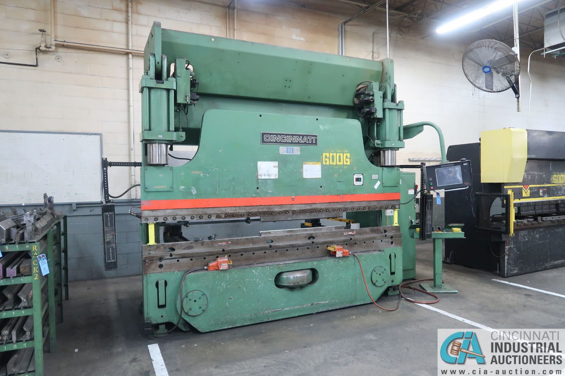 230 TON X 12' CINCINNATI 230AFX10FT AUTOFORM THREE-AXIS PRESS BRAKE W/ CROWNING; S/N 49647, 16" - Image 2 of 14