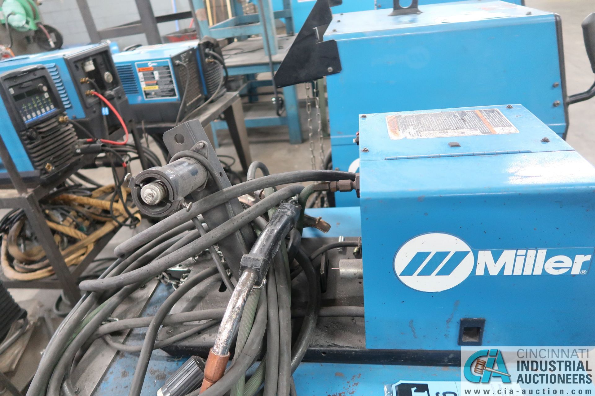 250 AMP MILLER CP-252TS WELDER; S/N KK178608 W/ MILLER 22A WIRE FEEDER - Image 4 of 7