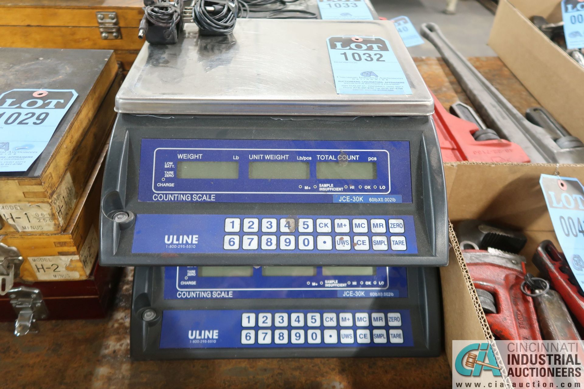 60 LB. ULINE MODEL JCE-30K COUNTING SCALES