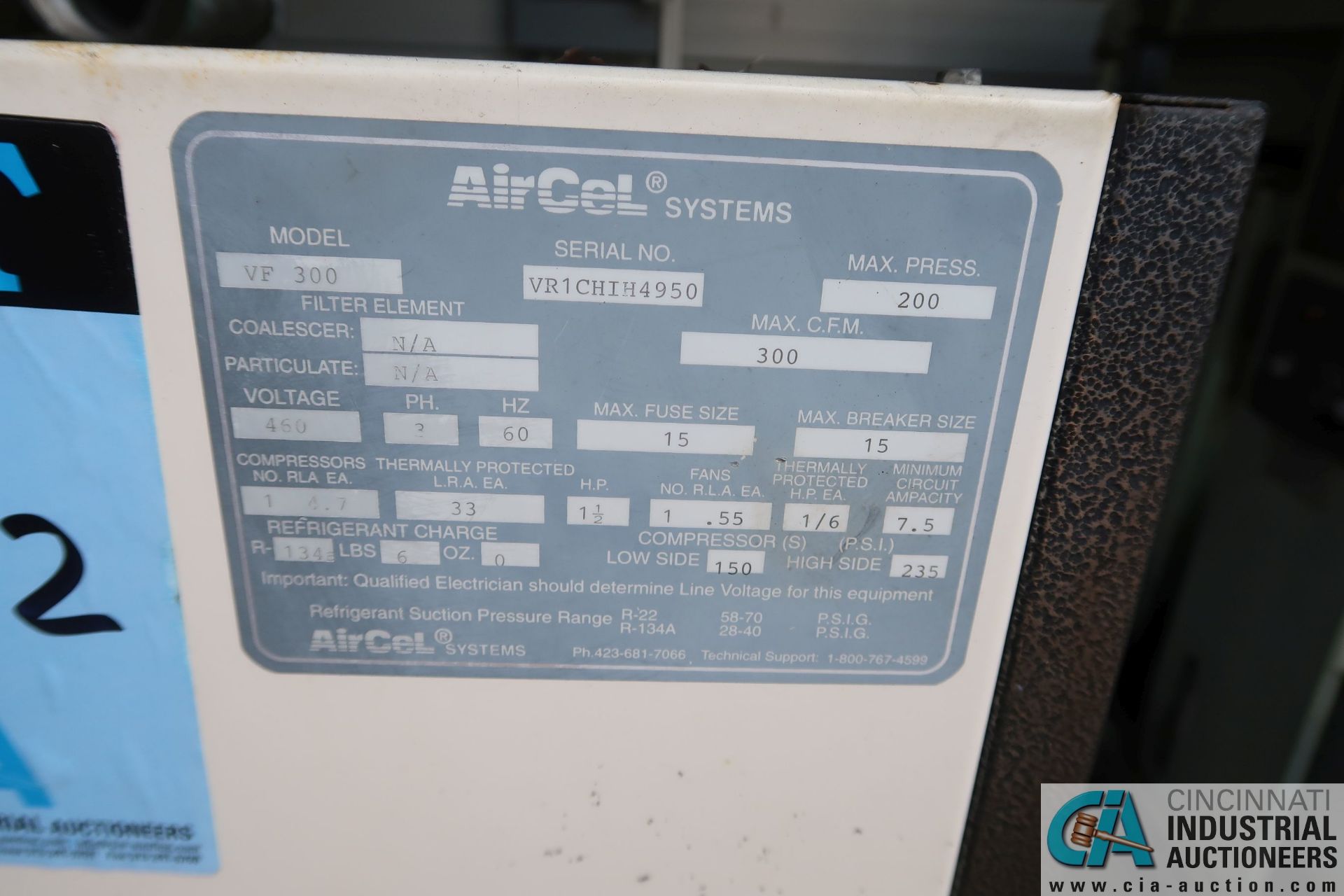 AIRCEL MODEL VF300 AIR DRYER - Image 3 of 3