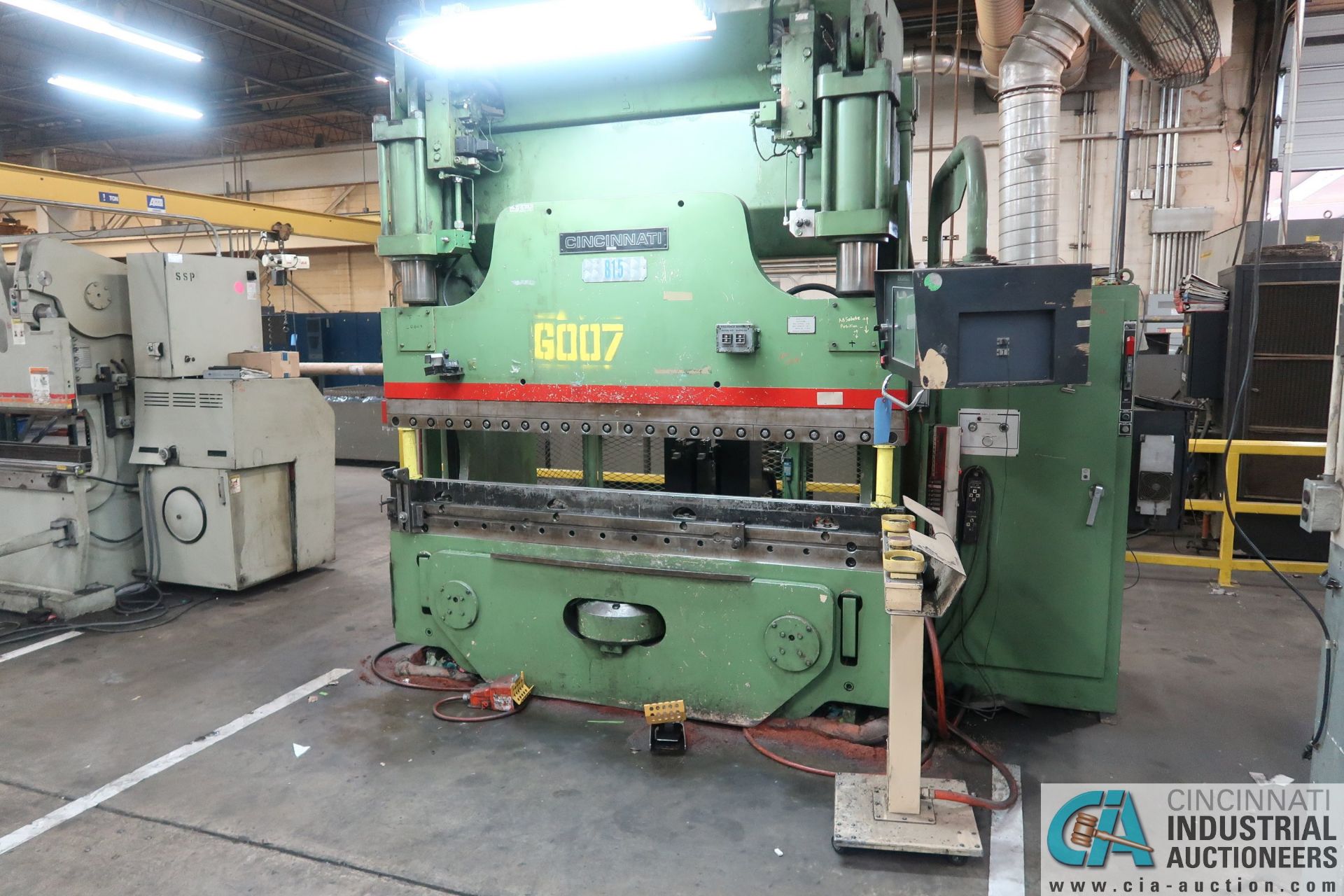 135 TON X 8' CINCINNATI 135AFX6FT AUTOFORM SIX-AXIS PRESS BRAKE W/ CROWNING; S/N 47003, 14" - Image 3 of 13