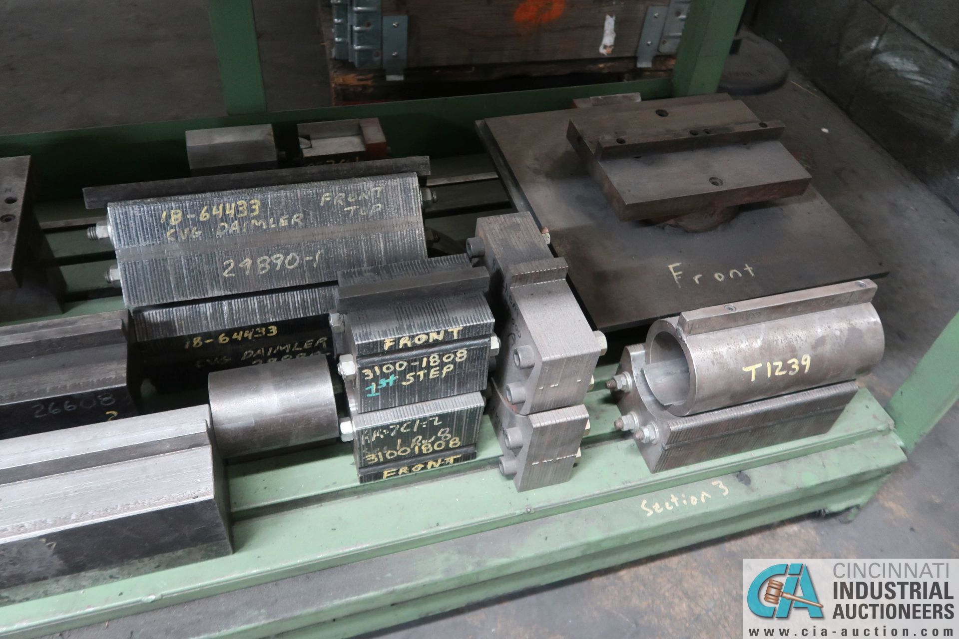 (LOT) (155) PRESS BRAKE DIES, PUNHCES AND FIXTURE3S WITH RACK - Image 14 of 14